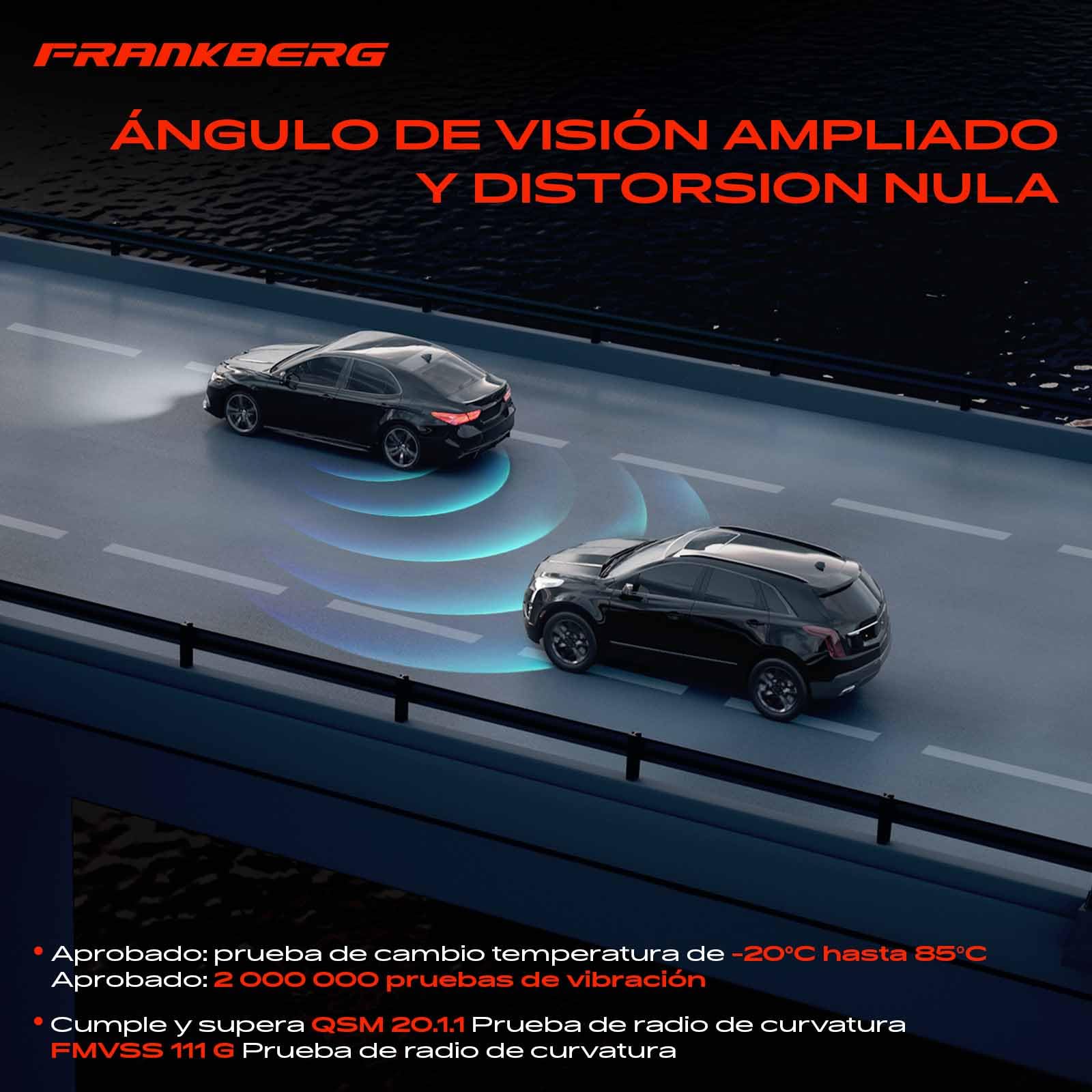 Frankberg Espejo Retrovisor exterior derecho eléctrico 9-Polos &-Plegable eléctricamente Compatible con Duster HM SUV 2017-2024 963016324R