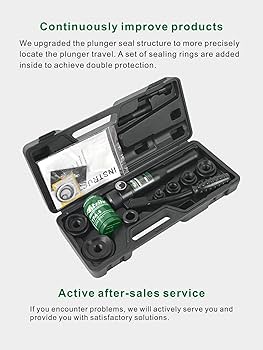 UTZIKO Hydraulic Knockout Hole Punch Driver Kit 1/2 to 2