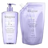 Blond Absolu Lumière Shampoo And Refill Pouch - Intensely Hydrates, Removes Impurities, For Lightened & Highlighted Hair, 16.9 Fl Oz