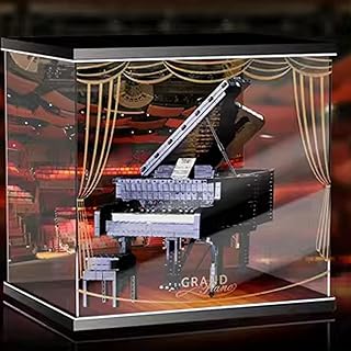 Acrylic Display Case Box Compatible Lego 21323 Piano Model, Protection, Dustproof Display Case Gift Model, Transparen,Compatible with Lego (Only Display Case )