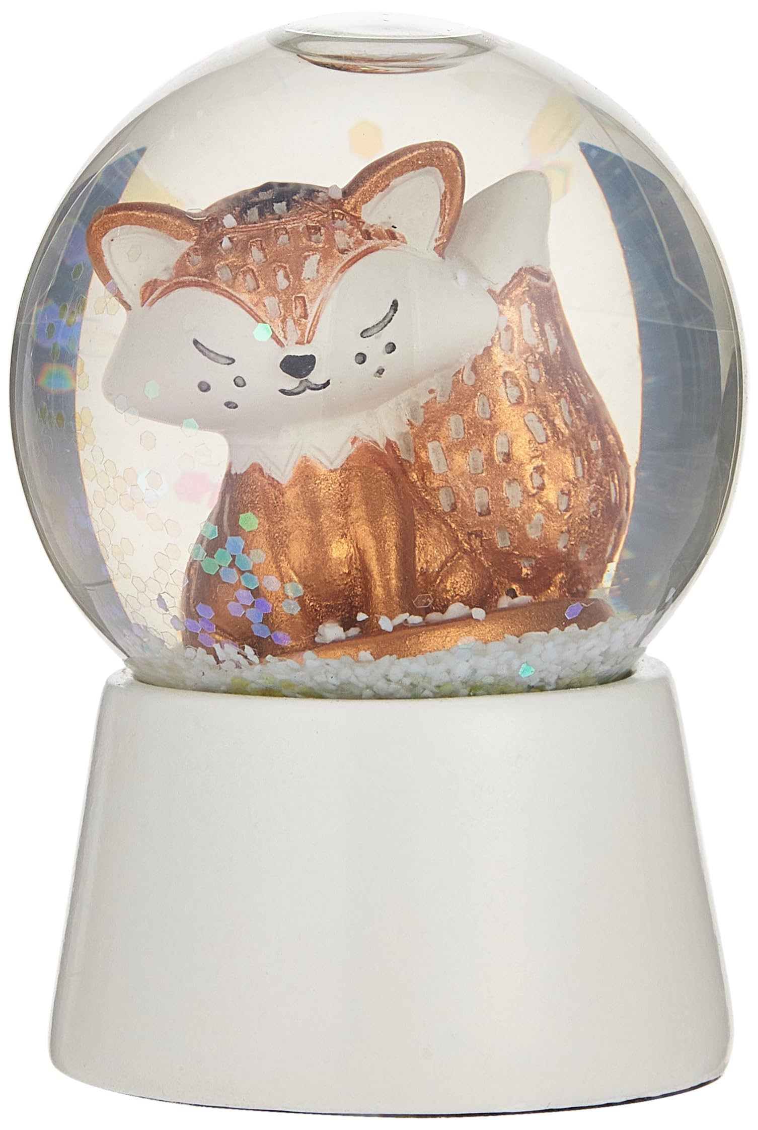 Hema Mini Fox Snow Globe, 6.5 cm Size