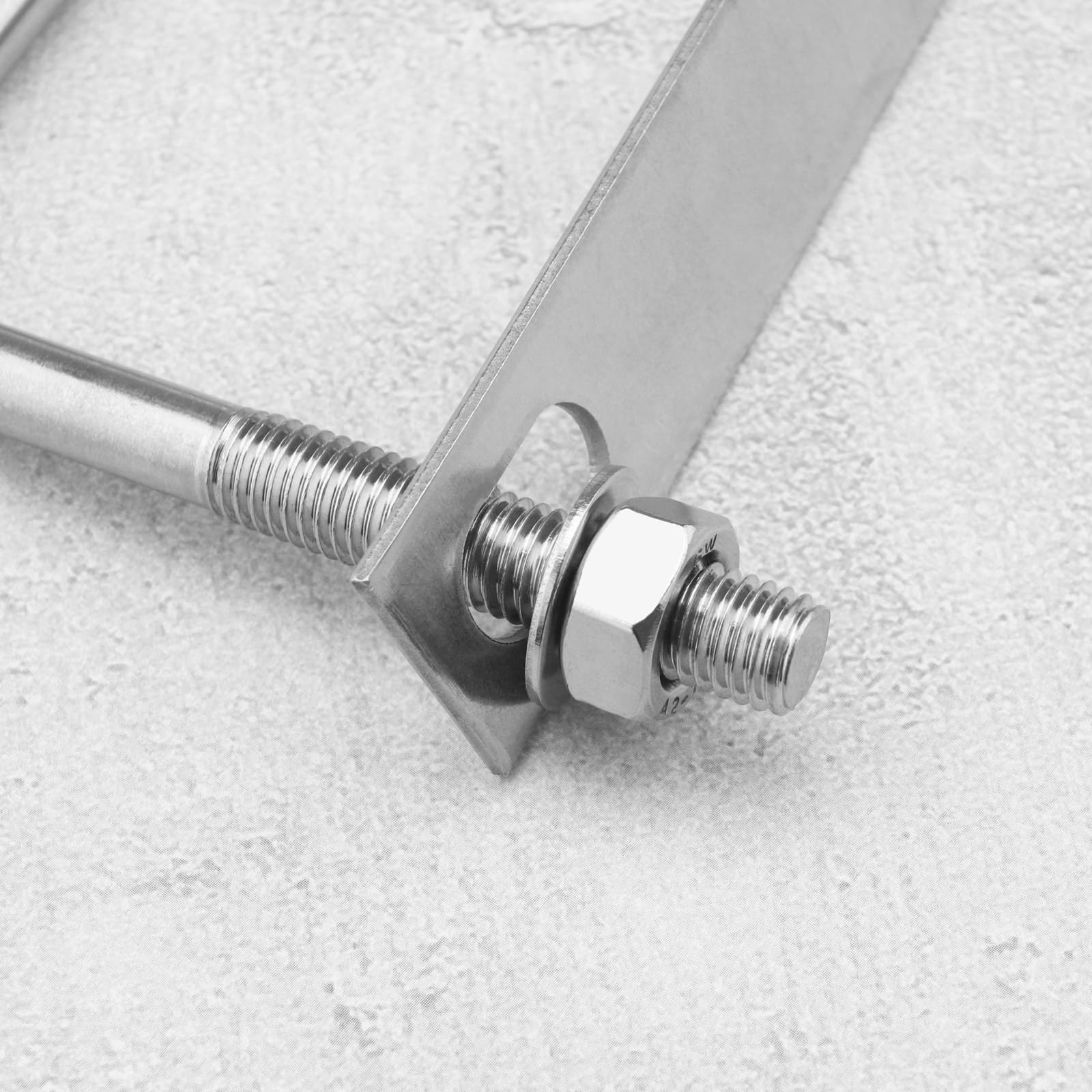 SG Store 2pcs Boulons en U Carrés M10 Filetage 100mm Largeur Intérieure 100mm Longueur Boulon de Aerrage en Forme de U en Acier Inoxydable 304 Écrous et Plaques pour Véhicules Pipelines Bâtiments