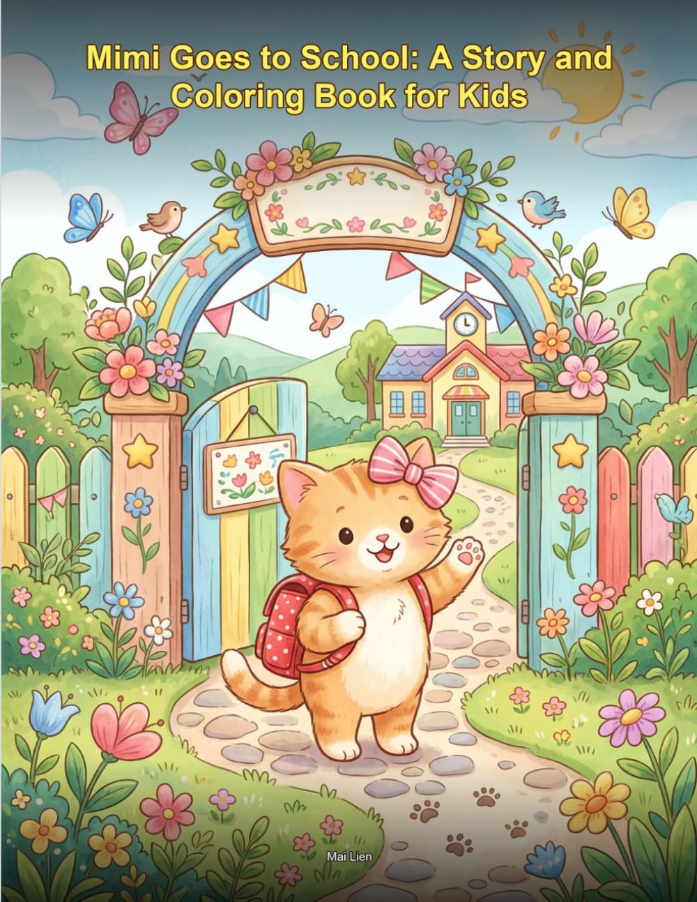 MIMI GOES TO SCHOOL A STORY AND COLORING FOR KIDS