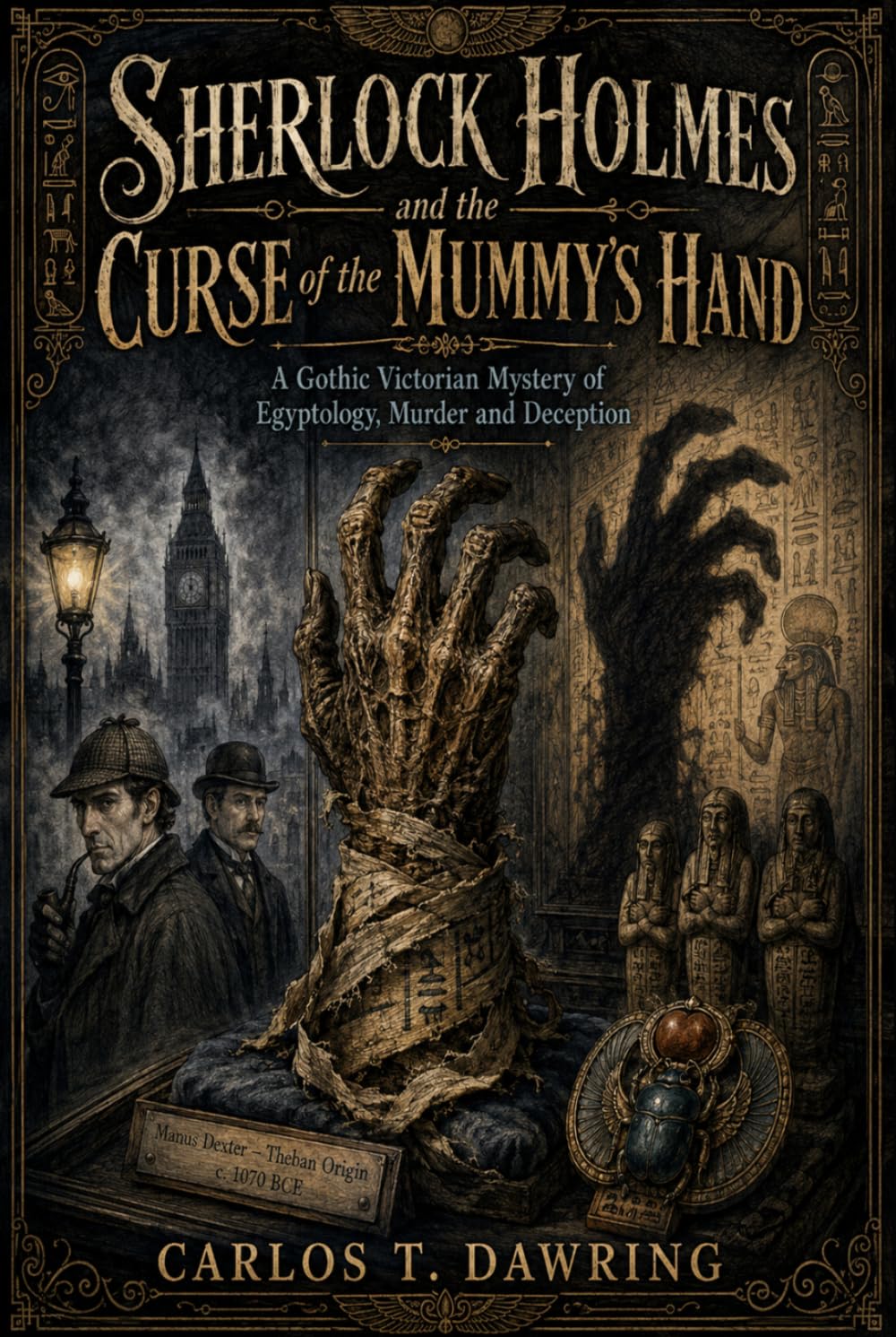 Sherlock Holmes and the Curse of the Mummy’s Hand: A Gothic Victorian Mystery of Egyptology, Murder and Deception (The Carlos T Dawring Victorian Murder Mysteries)
