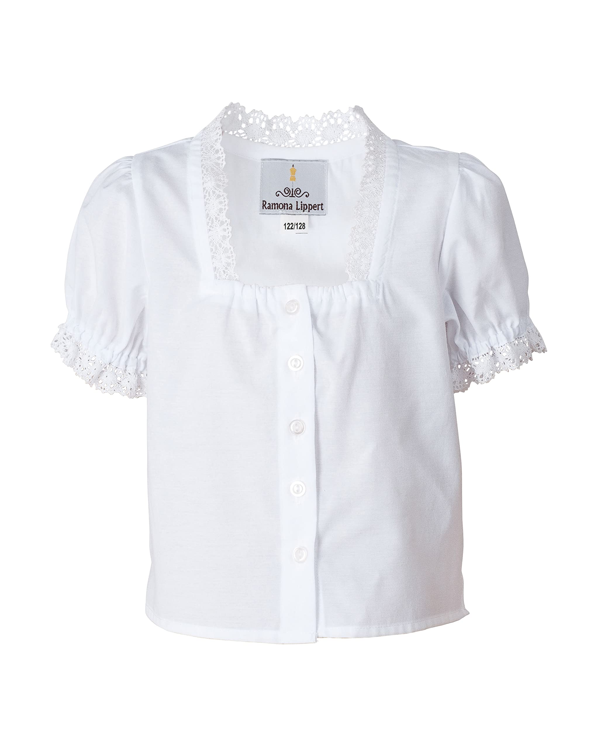 Ramona Lippert® Dziecięca dirndl Charlotta, różowa - 3-częściowa sukienka ludowa Dirndl dla dziewczynek