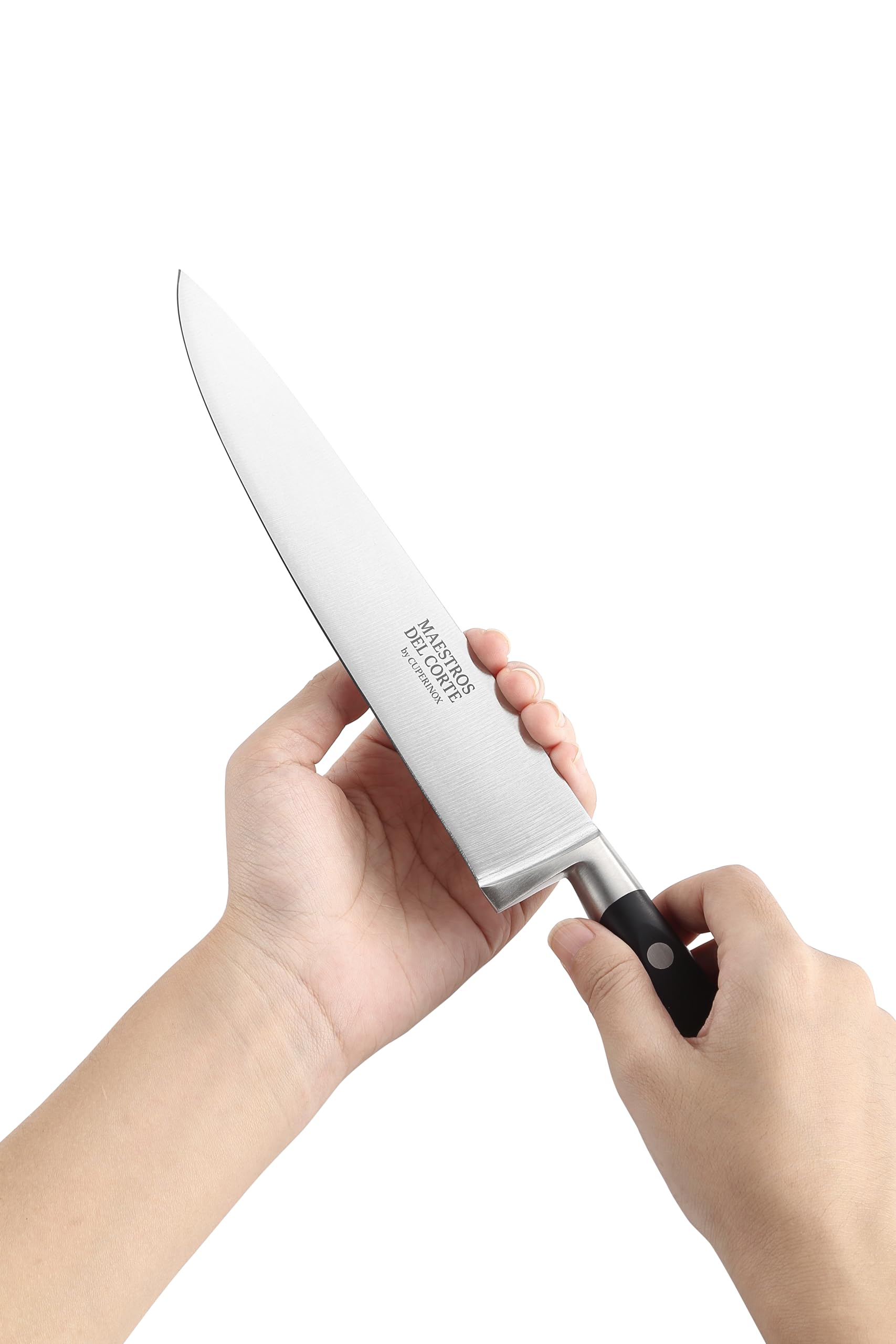 Estuche de Cuchillos Profesionales de Cocina 4 Piezas Acero Inoxidable Chef 20 cm Santoku 18 cm