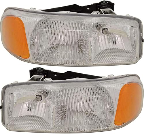 Miniatura 6 de KarParts360 Para GMC Sierra 1500 CLASSIC 2007 Conjunto de faros delanteros lado del conductor con bombillas de repuesto para GM2502188
