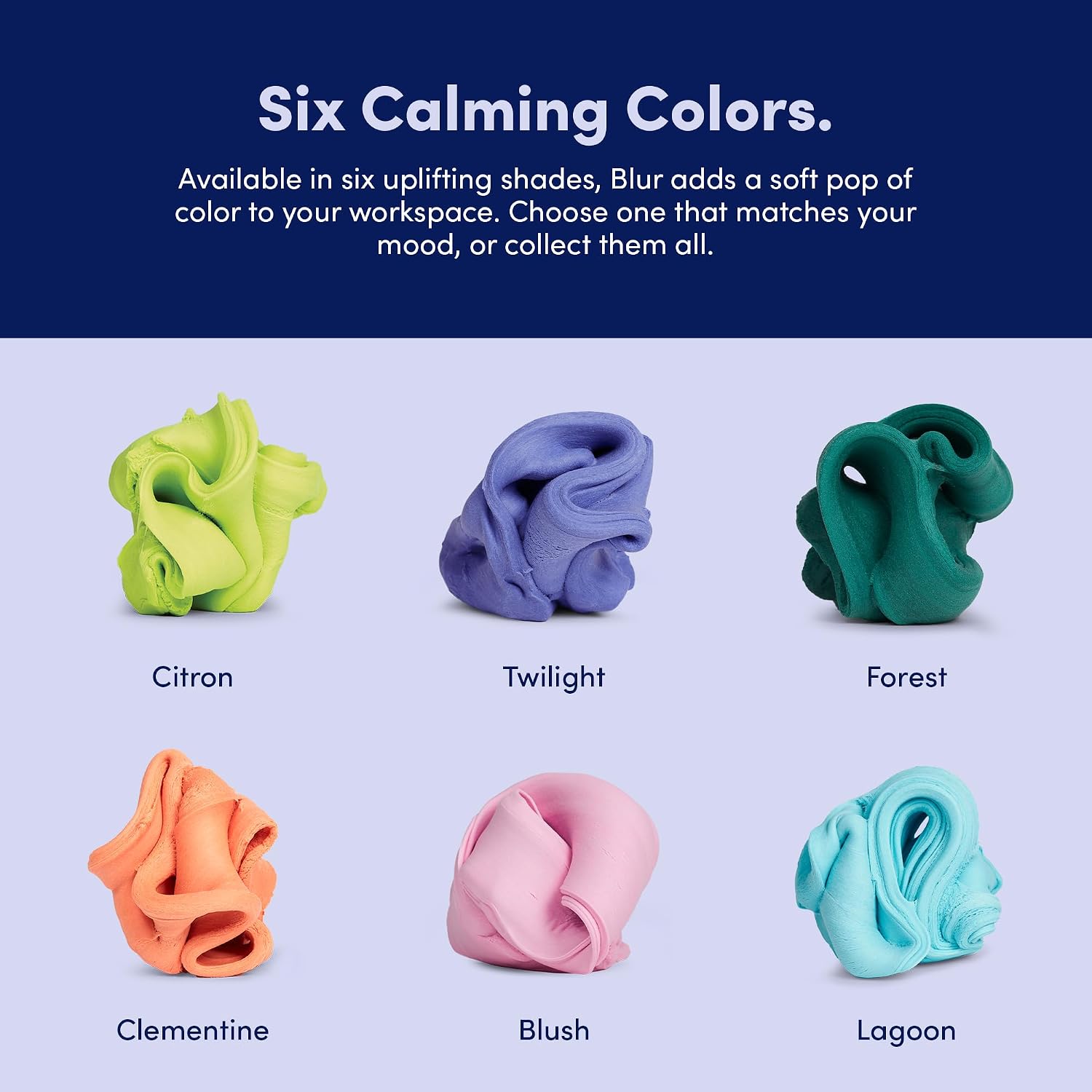 Blur Focus & Thinking Putty | Soft Airy Sensory Fidget Putty for Teens and Adults | Non-Sticky and Stress Relief Toy for Office and Meetings | Twilight