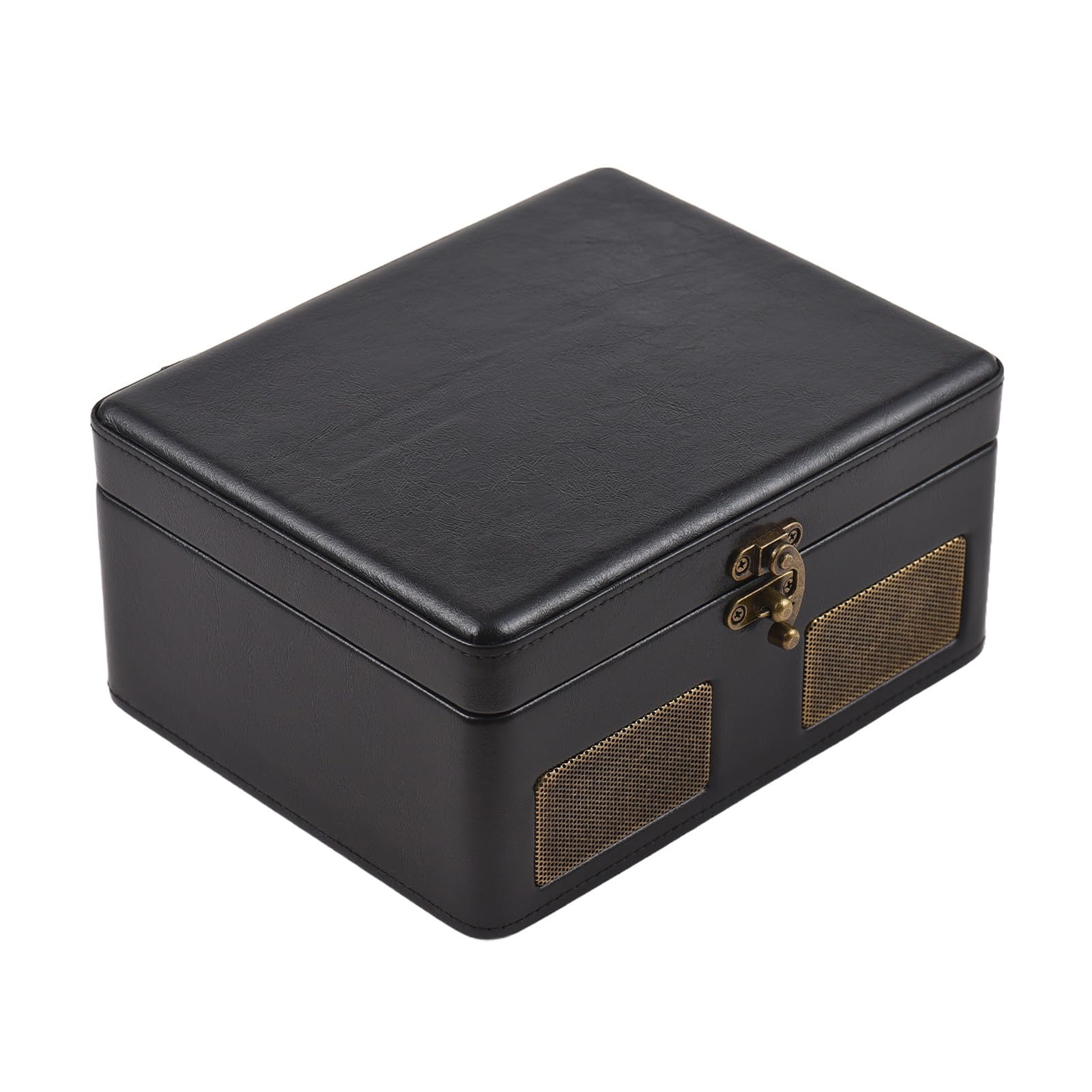 Drfeify Reproductor de CD Retro, de Música Inalámbrico Portátil con Altavoces Incorporados, Batería Recargable de 2000 MAh para Uso Doméstico y Exterior (Black)