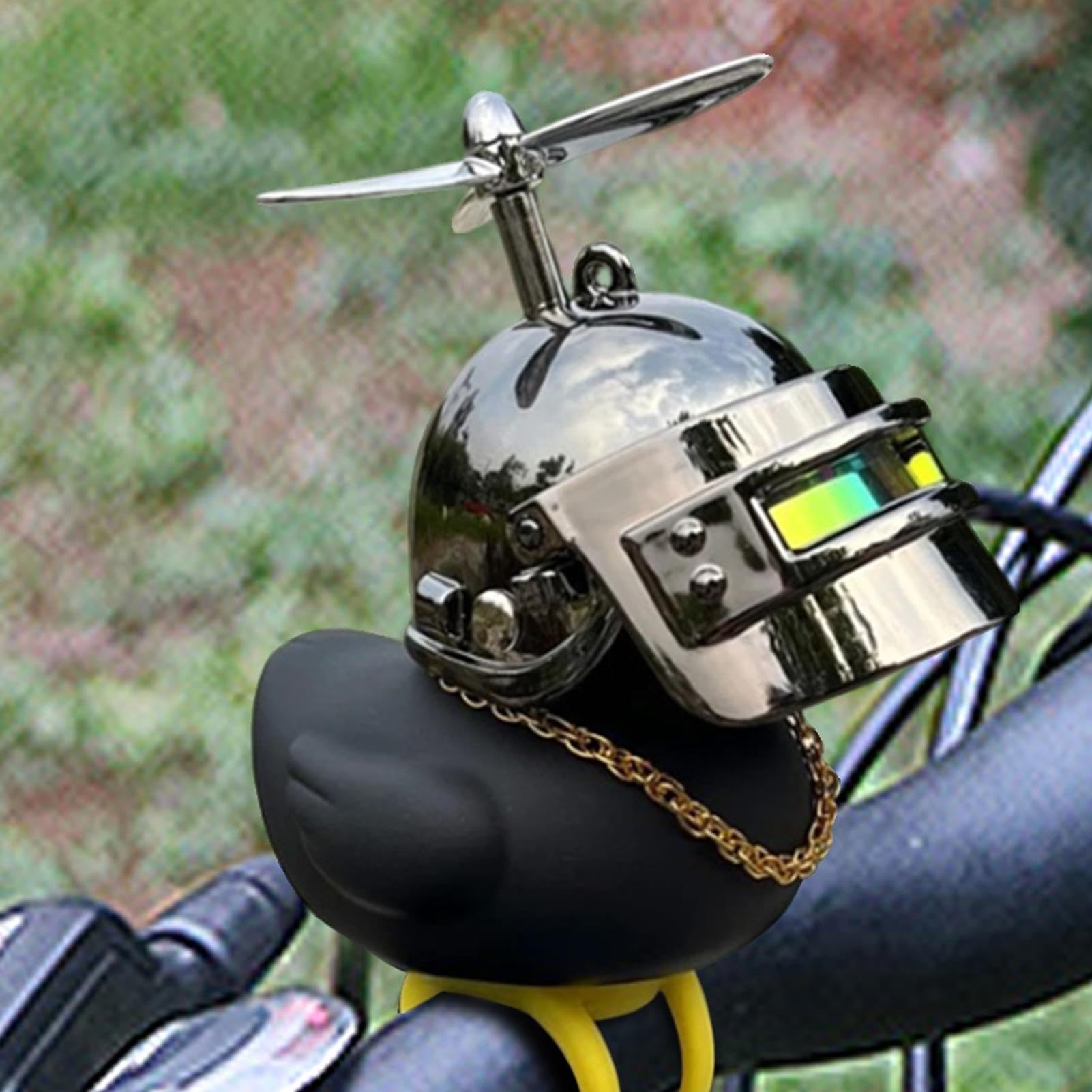 Campanas de pato para bicicleta, decoraciones de tablero de pato, decoraciones de salpicadero, bonitos accesorios de pato amarillo para coche, bocinas de juguete de pato para ciclismo de vehículos