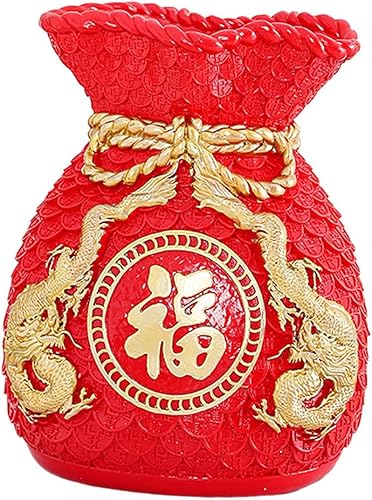 Miniatura 1 de JISADER Bolsa de bendición de Feng Shui para Año Nuevo chino, florero, maceta, accesorios para fotos, decoración de mesa decorativa para pared,