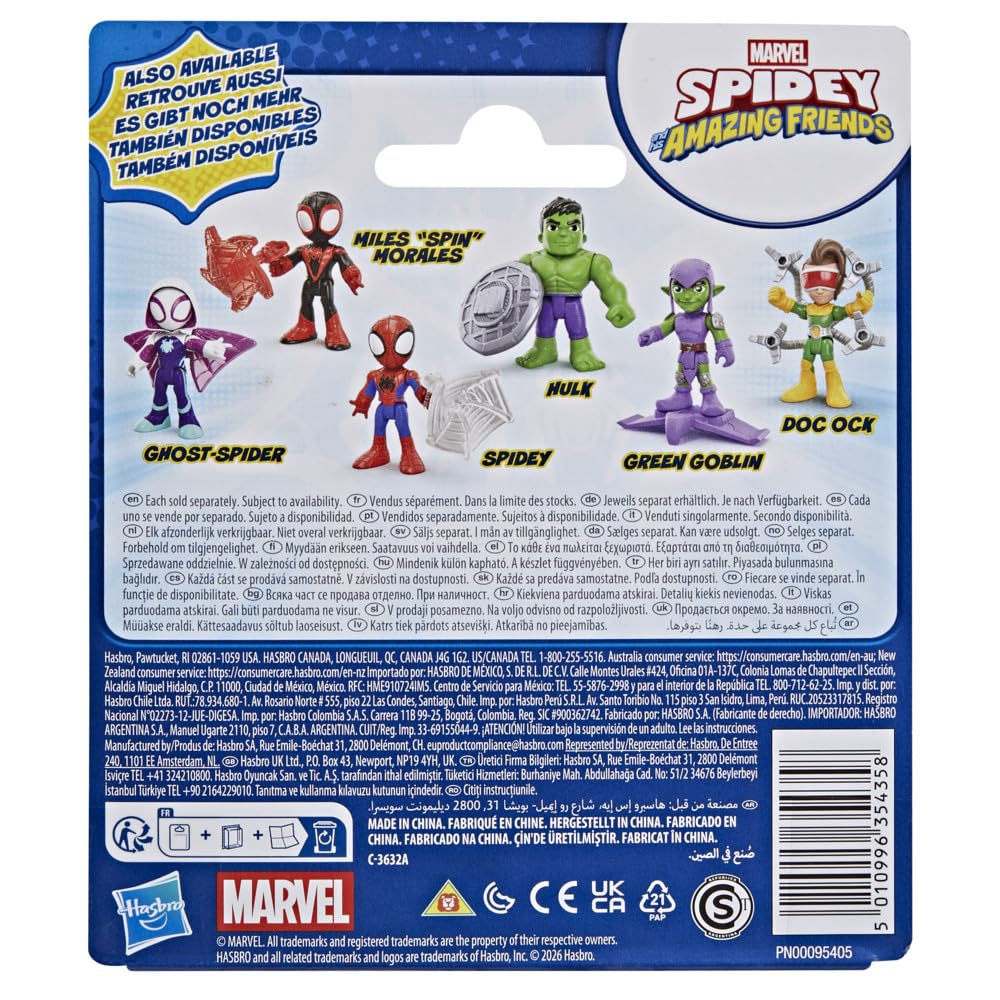 Doc Ock z serialu ""Spidey i super-kumple"" Marvela, zabawka z dodatkiem, figurki w skali 7,6 cm, zabawki z superbohaterami dla dzieci, wiek: od 3 lat