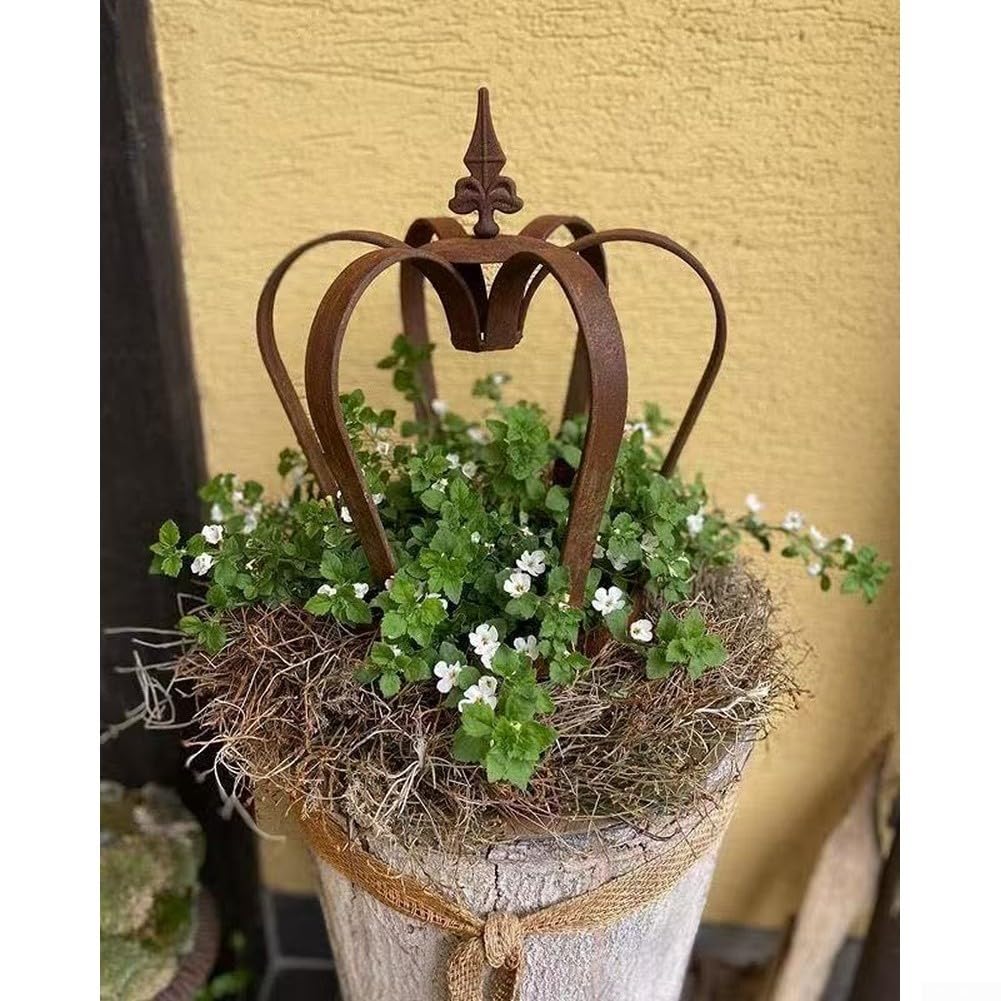 Portavasi in Ferro per antico 22cm per Giardino Decorativo Portavasi