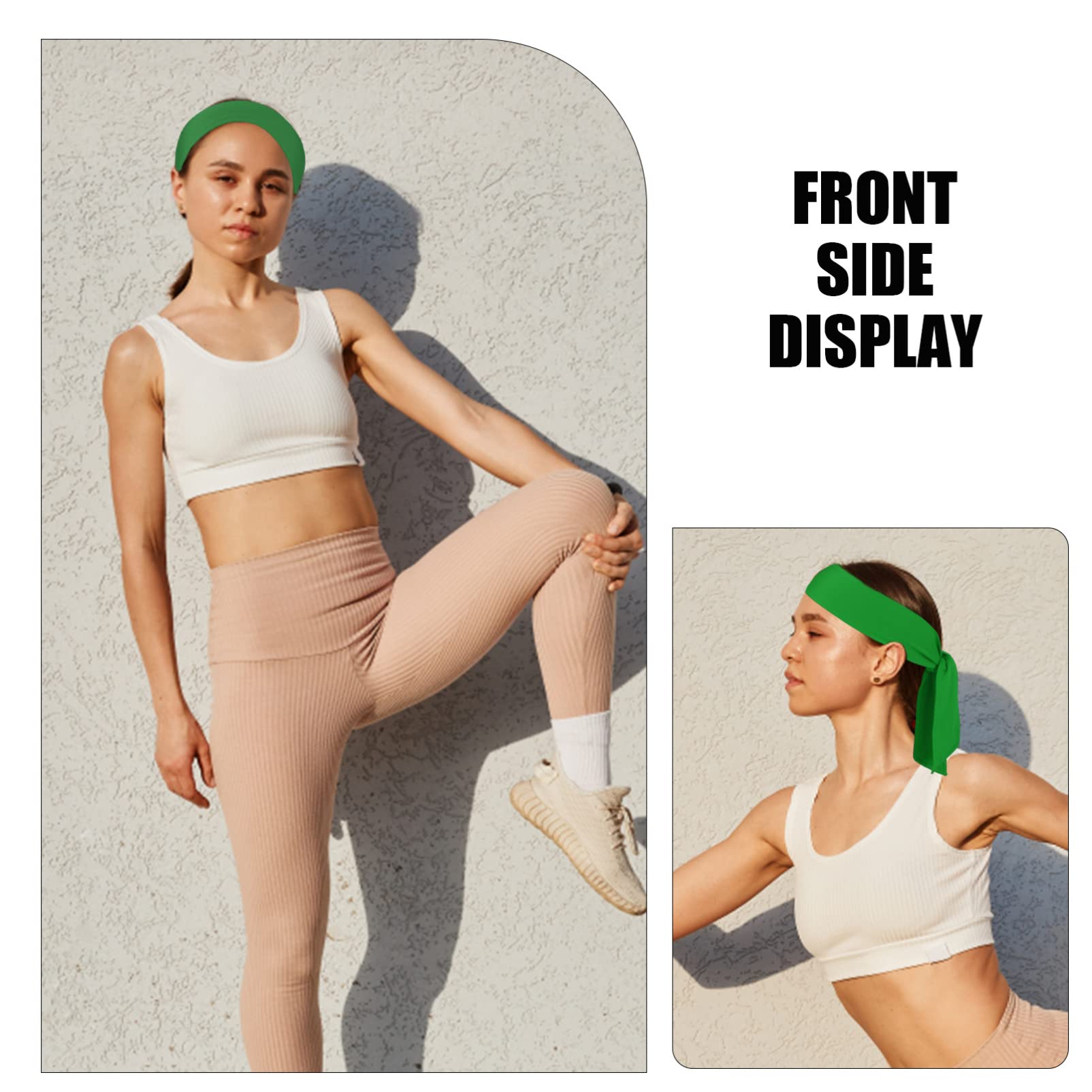 Verstellbare Kopfband Stirnbänder Für Männer Und Frauen Elastische Sport Haarbänder Schweißableitende Bandanas Für Workout Und Freizeitaktivitäten Rot Und Grün