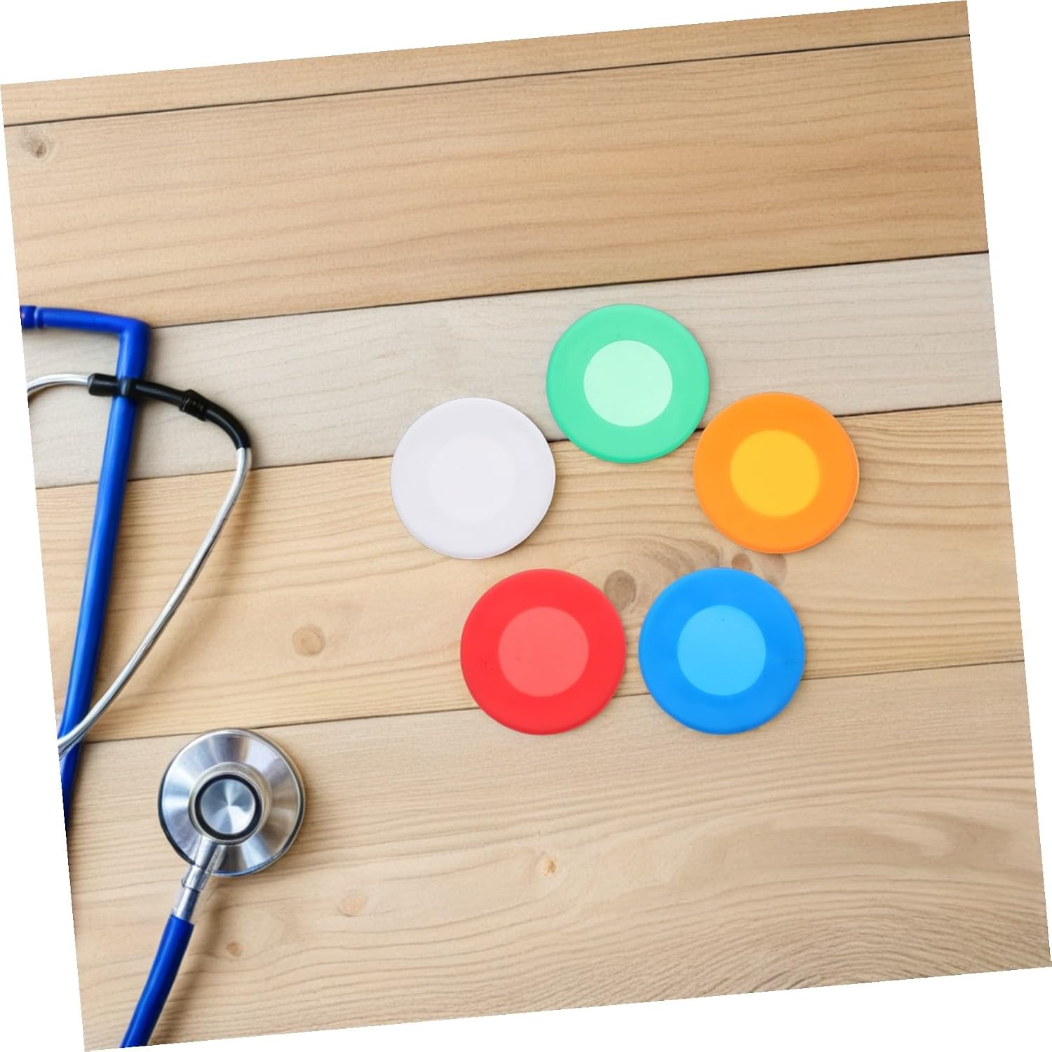 20pcs Silicone Stethoscope Sleeve Covers for Nurses and Doctors Soft Protective Diaphragm Shields with Acoustic Transmission Hygienic Replacement Accessories for Hospital and