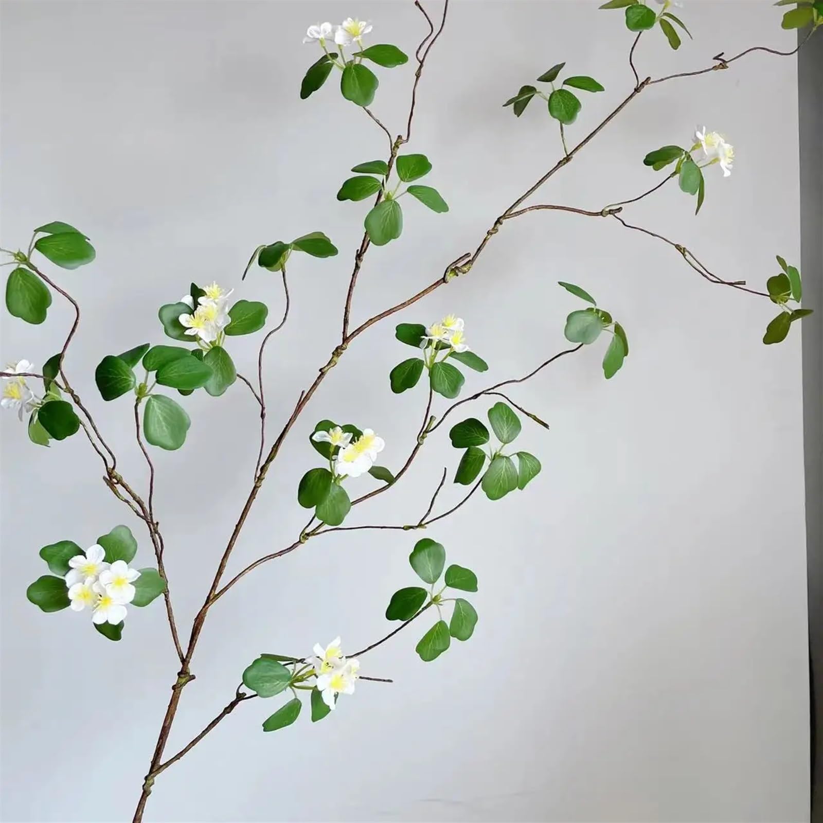 Ghirlanda Artificiale per Decorazioni Lusso stile Zen Foglia verde piante finte ramo lungo Viti appassite Fiori artificiali decorazione della festa nuziale flores Decorazioni per feste e matrimoni(Pin