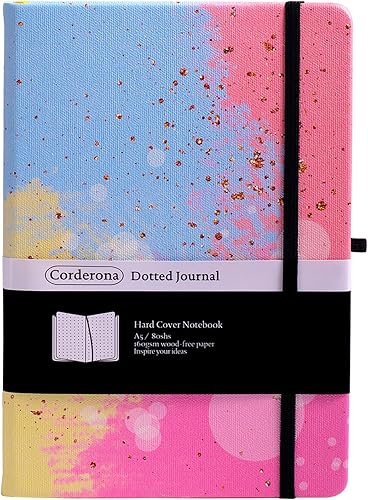 Love Bubble Dotted Bullet Grid Journal - Cuaderno de tapa dura A5 con banda elástica