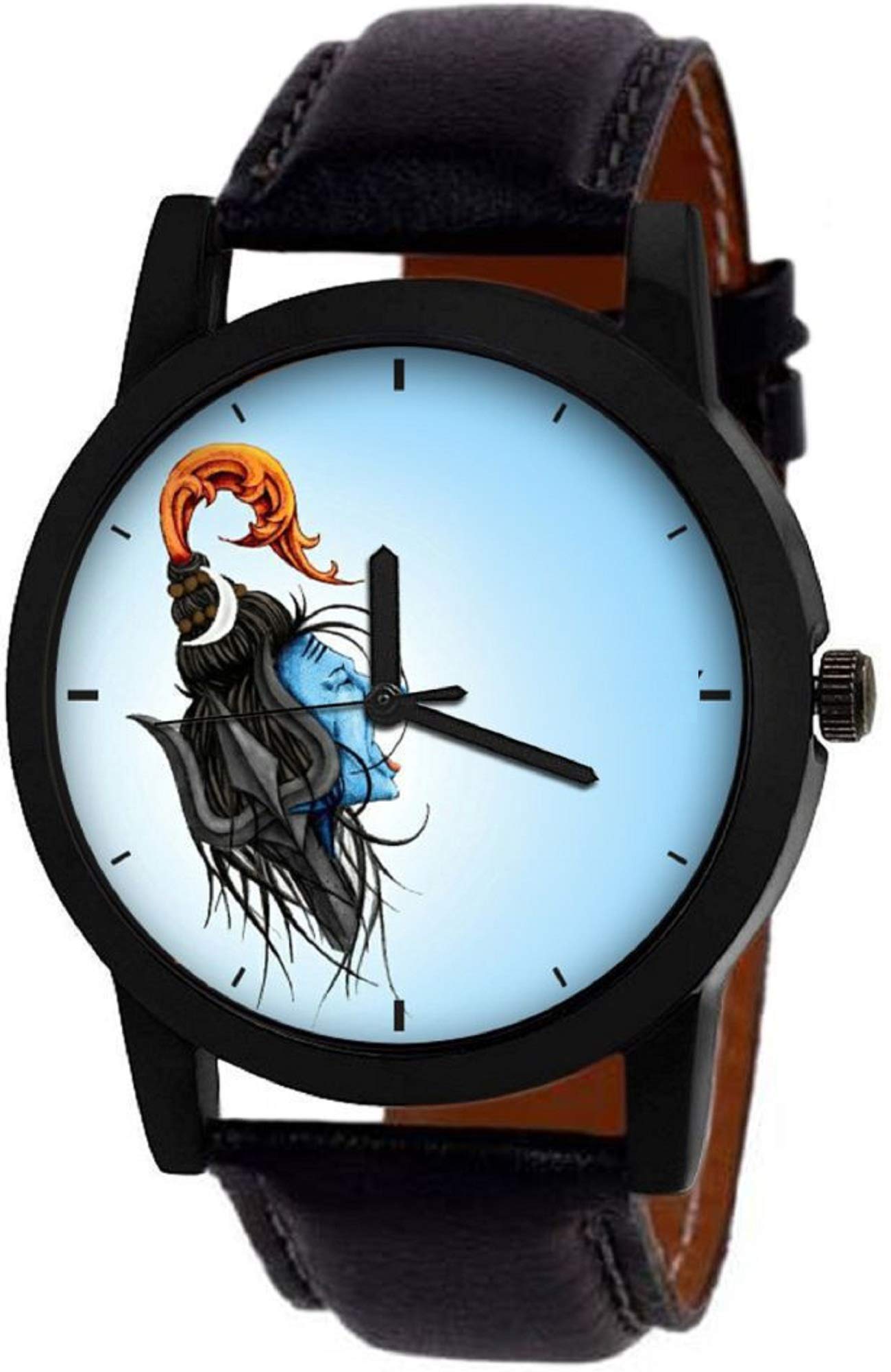 HORCHIS Casual Analog Blue Dial Mens Leather Watch-HORC_ENT_11281 (B08BG3YX2B) Amazon Price History, Amazon Price Tracker