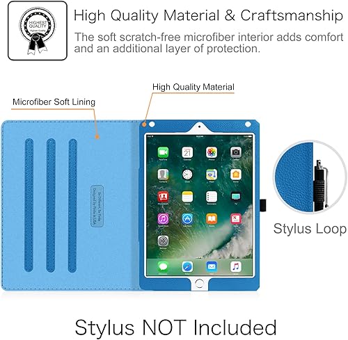 Miniatura 4 de Fintie - Funda para iPad 9.7 2018, 2017 iPad Air 2 iPad Air , protección para las esquinas, con función de atril, para iPad 6. 5. generación,