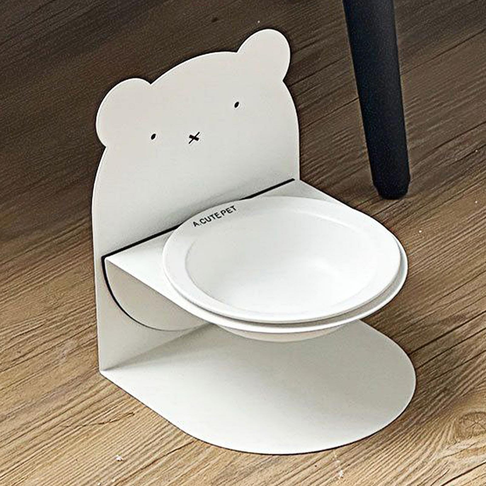 Miska Dla Kota Ceramiczna Miska Pochylona Zapobiegająca Rozlaniu Do Małych | Miska do karmienia kota, podajnik na suchą i mokrą karmę Do Użytku Wewnątrz I Na Zewnątrz, Balkon,