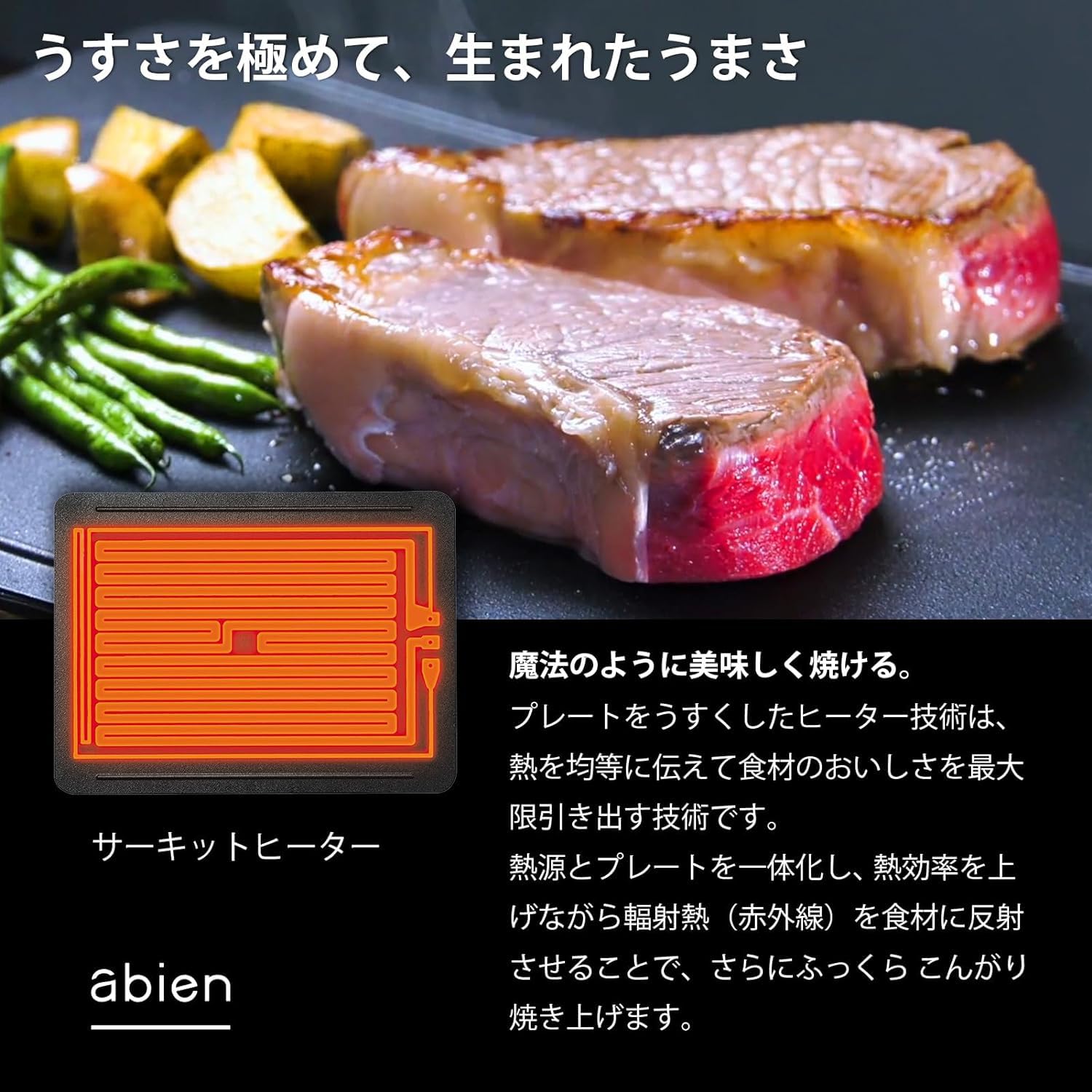 Amazon | アビエン マジックグリル ホットプレート 煙が出にくい 焼肉  
