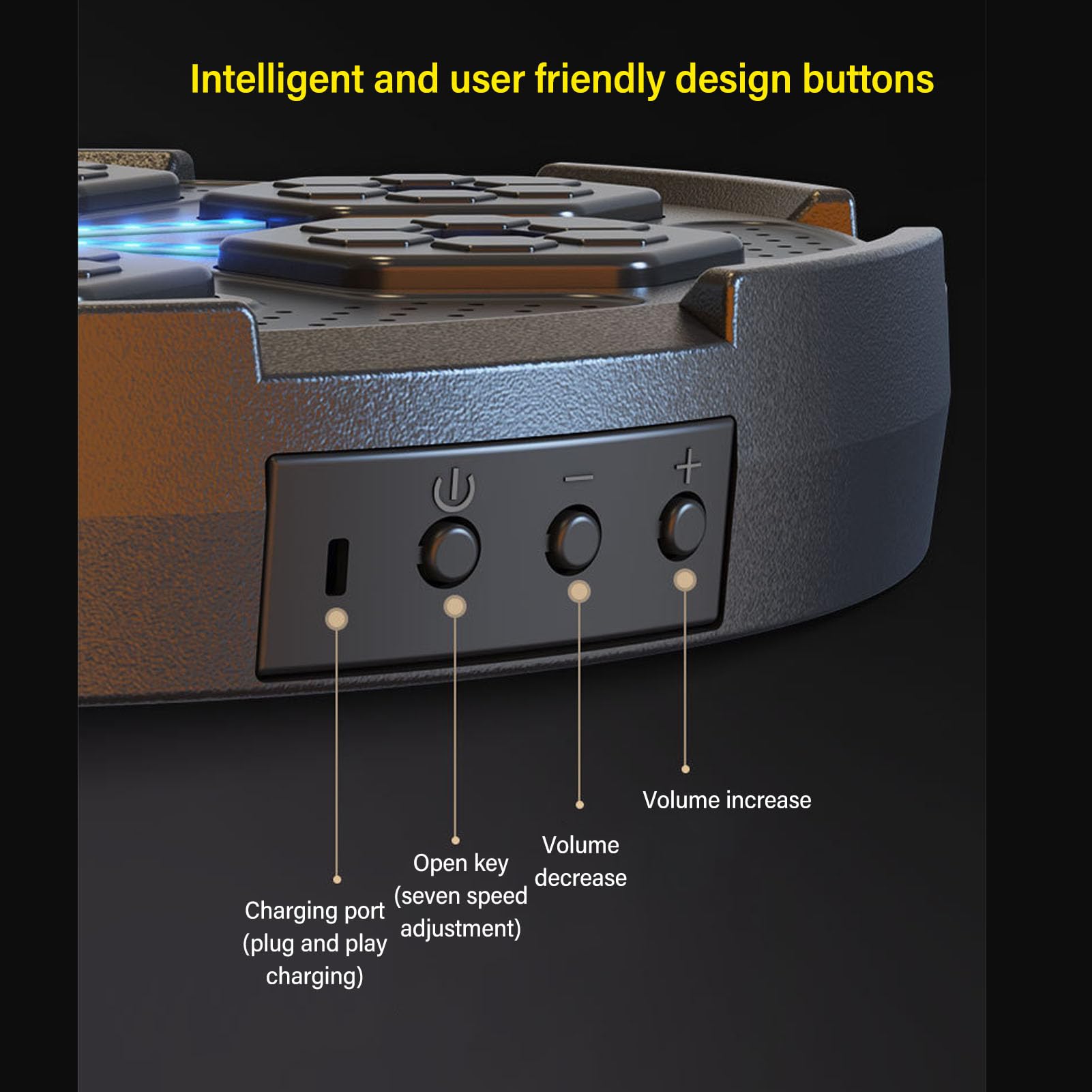 Máquina de Boxeo con Música Inteligente con Diseño de Cojín Suave, Modos de Salto Ajustables para Ejercicio en Casa