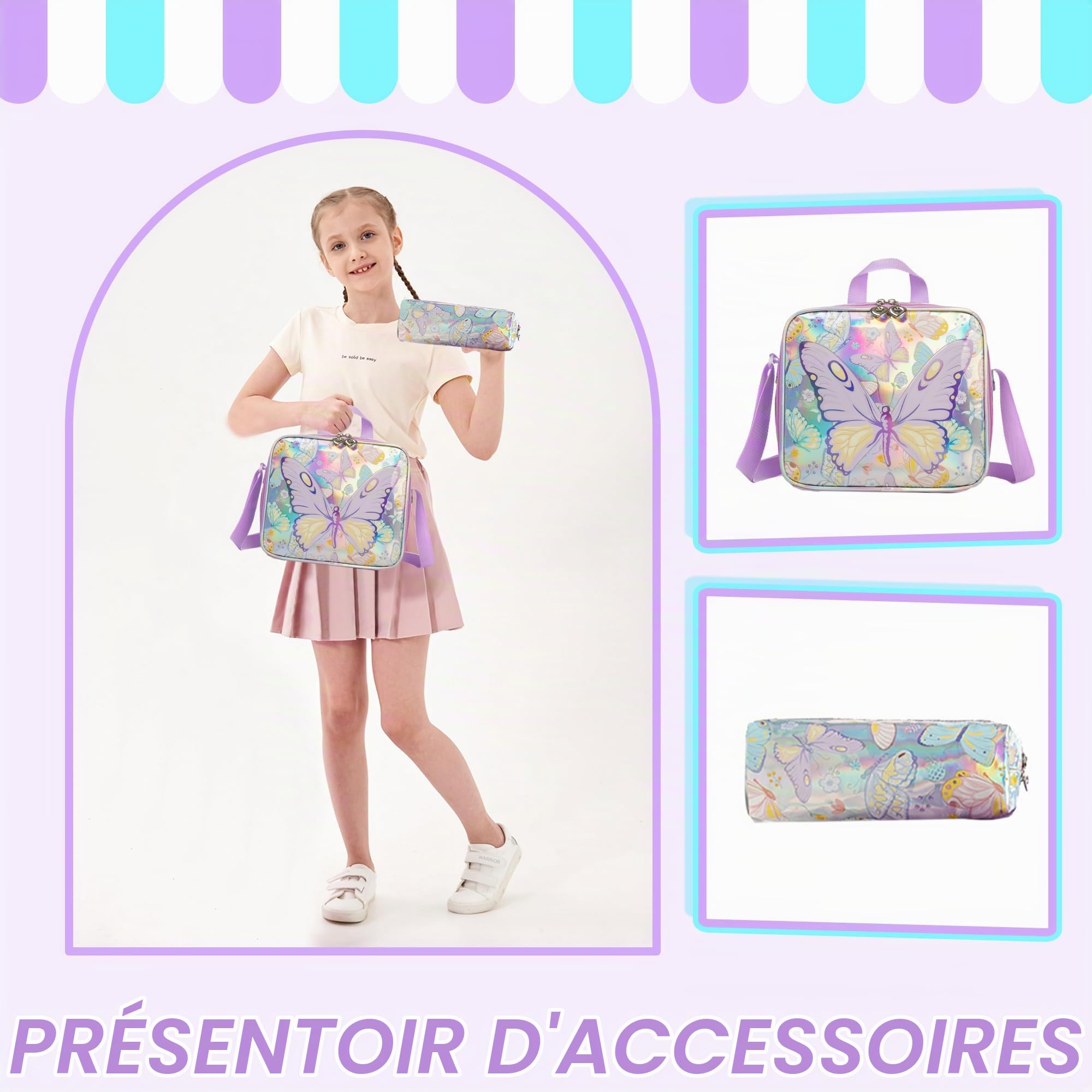 HTgroce Cartable a Roulette Fille, Sac a Roulette Fille CP CE1