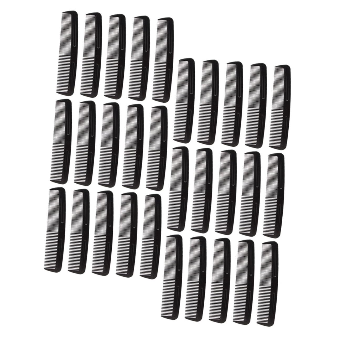 Pettine Tascabile per Chioma Nero 200 Pezzi Plastico Dualtooth