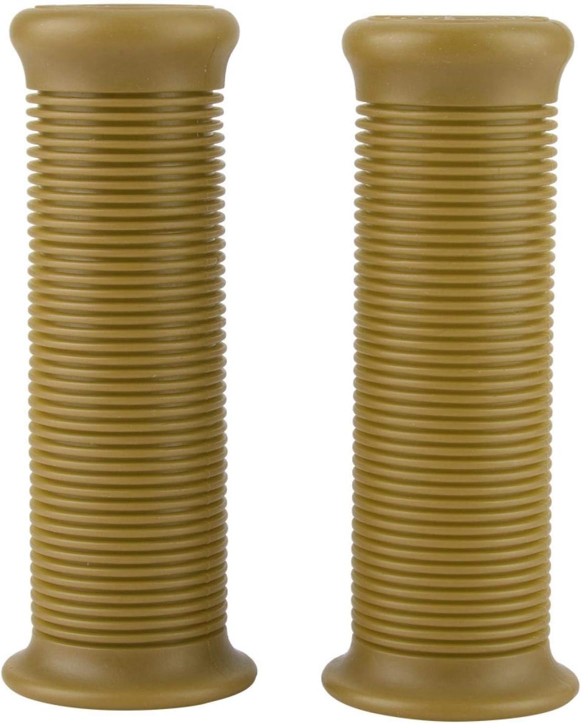 Bike Handle Grips, 1inch 25mm / 1.1inch 28mm Universal Motorcycle Vintage TPU Handle Handlebar Grip Sauce Yellow
