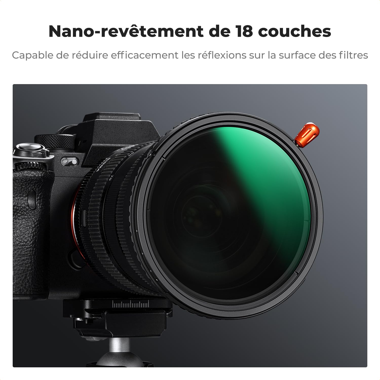 K&F CONCEPT Filtre 67mm ND2-32 Variable et Polarisant CPL et Black-Mist 1/4 3 en 1 pour Objectif Appareil Photo