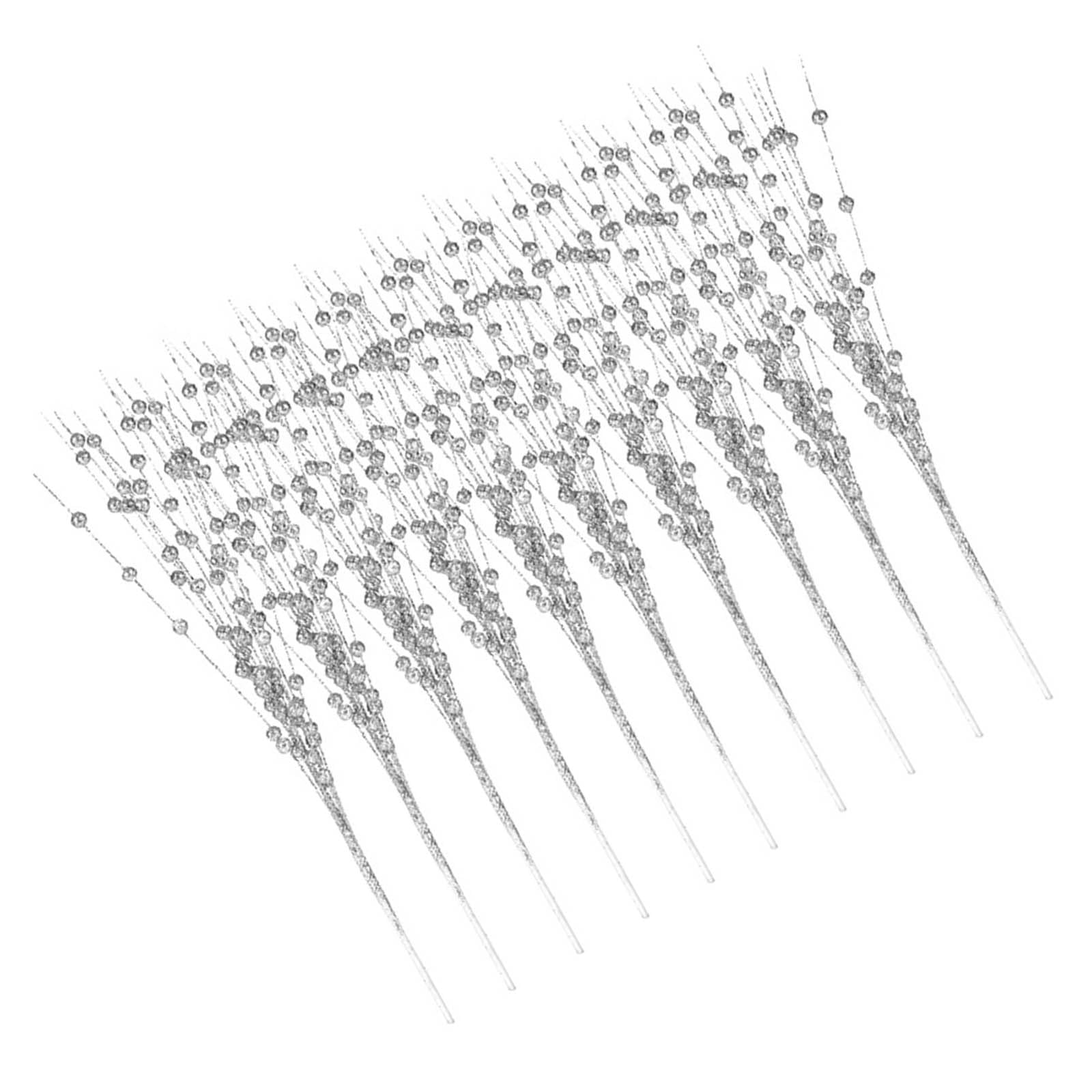 carotoe Of 10 Artificial Plant Branches for Christmas Tree Embellishment Holiday Vase Fillers Wedding Branch Decorations Holiday Ornament