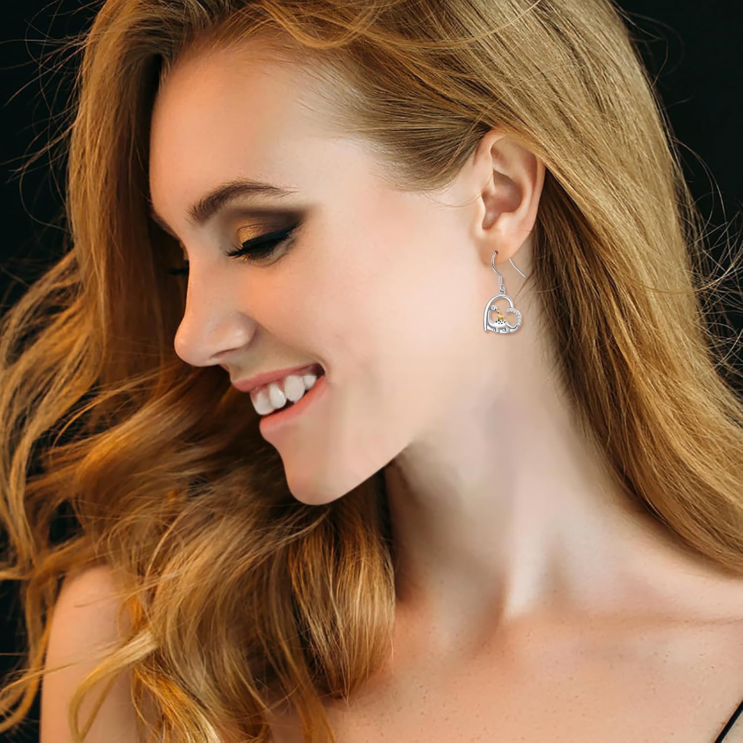 925 Sterling Silver Dangle Drop Earrings for Women Animal Earrings Bat Pumpkin/Dinosaurs/Goat Decoration Hypoallergenic Jewelry Birthday Valentine's Day Christmas - Image 5