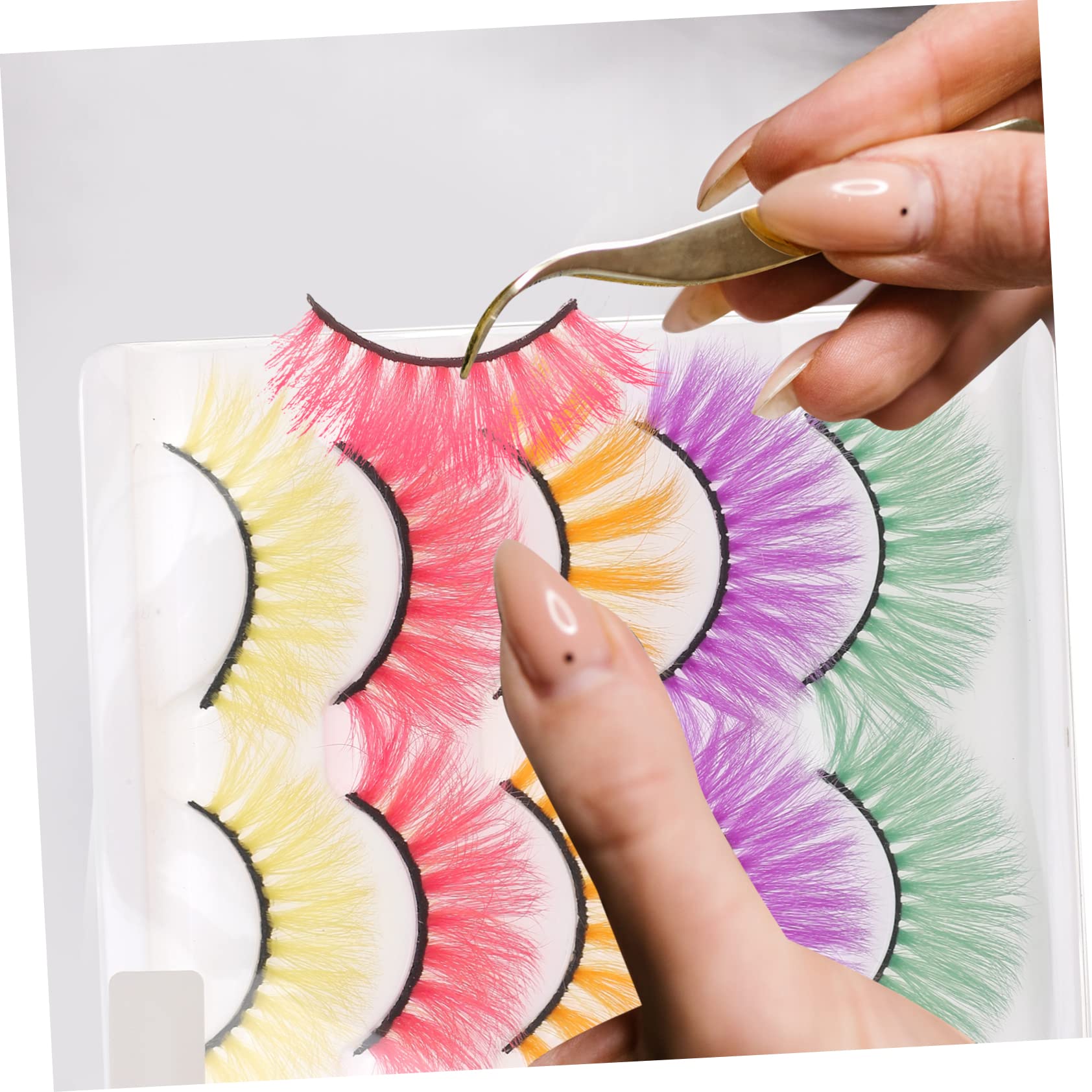 DOITOOL 20paia Eyelashes Party Makeup Lashes for Women for Cosplay and Dances Easy to Apply and Reusable