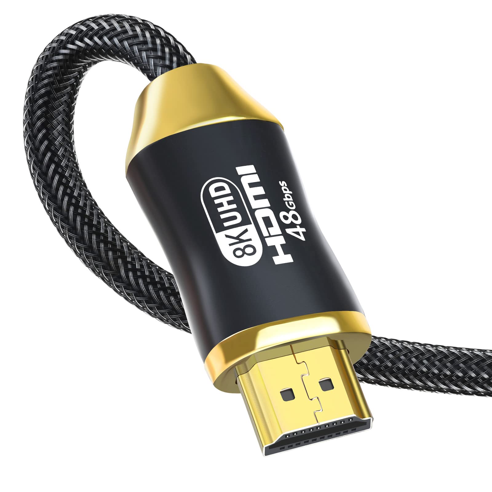Eono Cavo HDMI 8K, 15m Cavi HDMI 2.1 48Gbps ad Alta Velocità 8K@60Hz HDR Video UHD 2160p Compatibile con PS5, PS4, Monitor, Blu-ray, Soundbar, Laptop