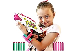 Pink Nerf Gun for Kids – a Gift for Little Girls 6-8 Yrs Old