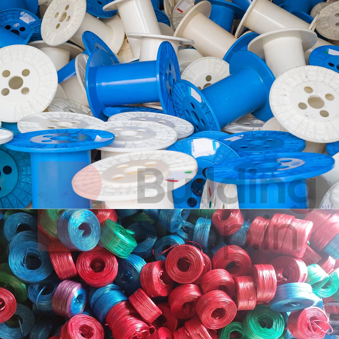 Buildingshop (Pack 2) Plastic Rope/Sutli Rassi Rope for Craft/Thread Roll Used for Packaging/Gardening Twine/Craft String/Tying Thread 400 Meter (Multi-Color) - Image 7 thumbnail