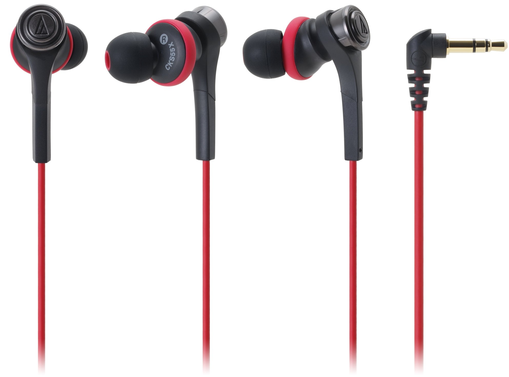 【中古】 audio technica オーディオテクニカ SOLID BASS カナル型イヤホン ブラックレッド ATH-CKS55X BRD Amazon.co.jp: audio-technica SOLID BASS カナル型イヤホン ブラック