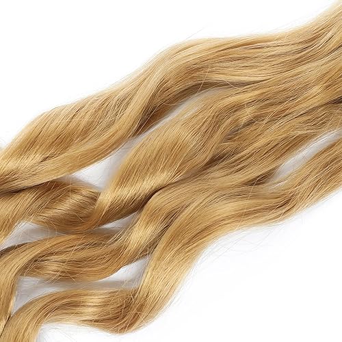 Miniatura 5 de Cabello trenzado francés rizado de 24 pulgadas 8 paquetes de extensiones de cabello sintético ondulado suelto para mujeres negras 24 pulgadas 8