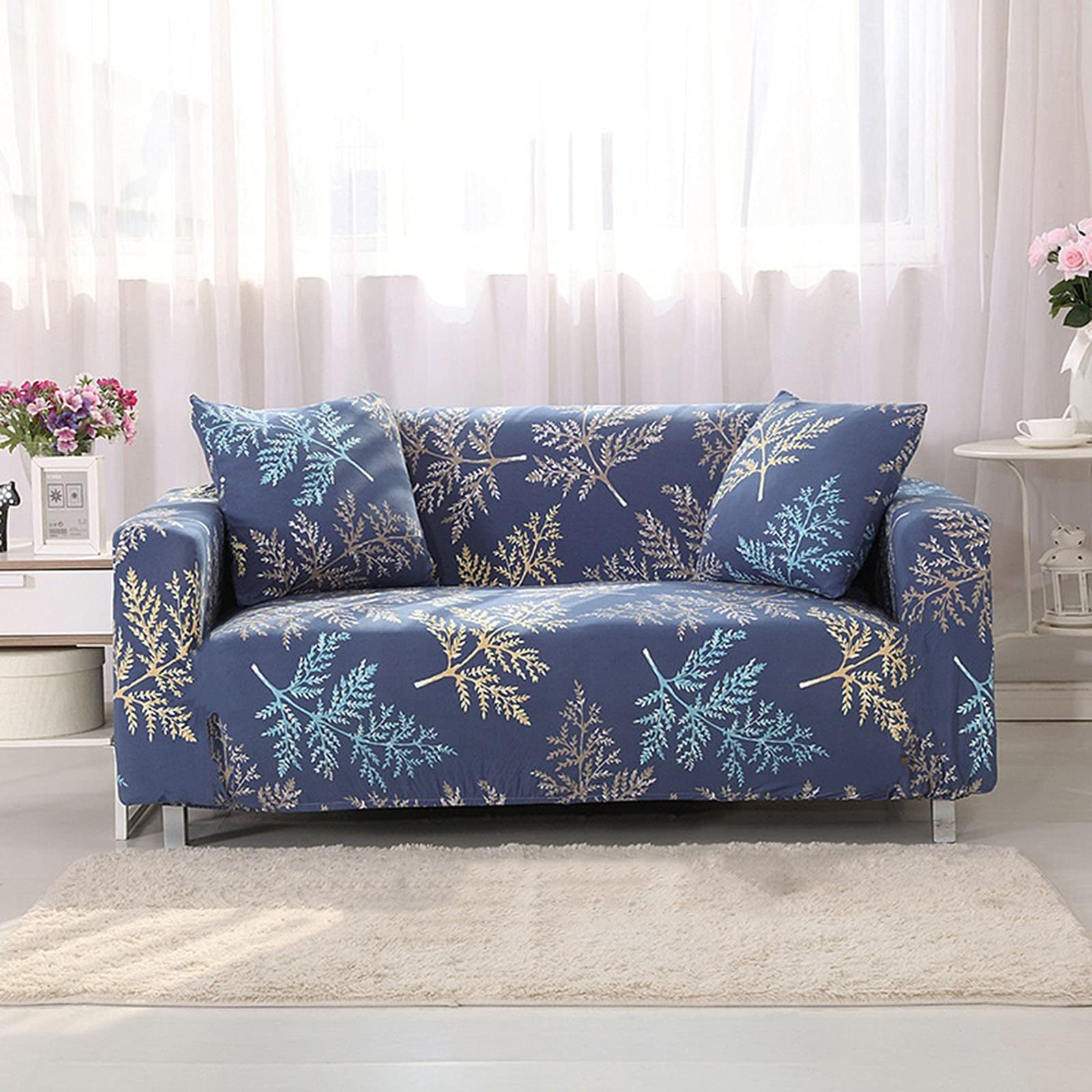 Housse de canapé extensible N de 235 à 300 cm pour grand canapé 4 places