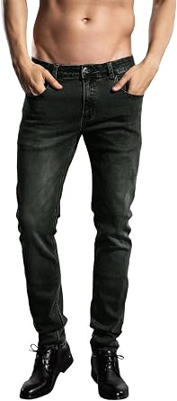 ZLZ Jeans Pants Slim Fit, Younger-Looking Fashionable Colorful Comfy Stretch Jeans Pants for Men, Skinny Jeans Stretch Fit ...