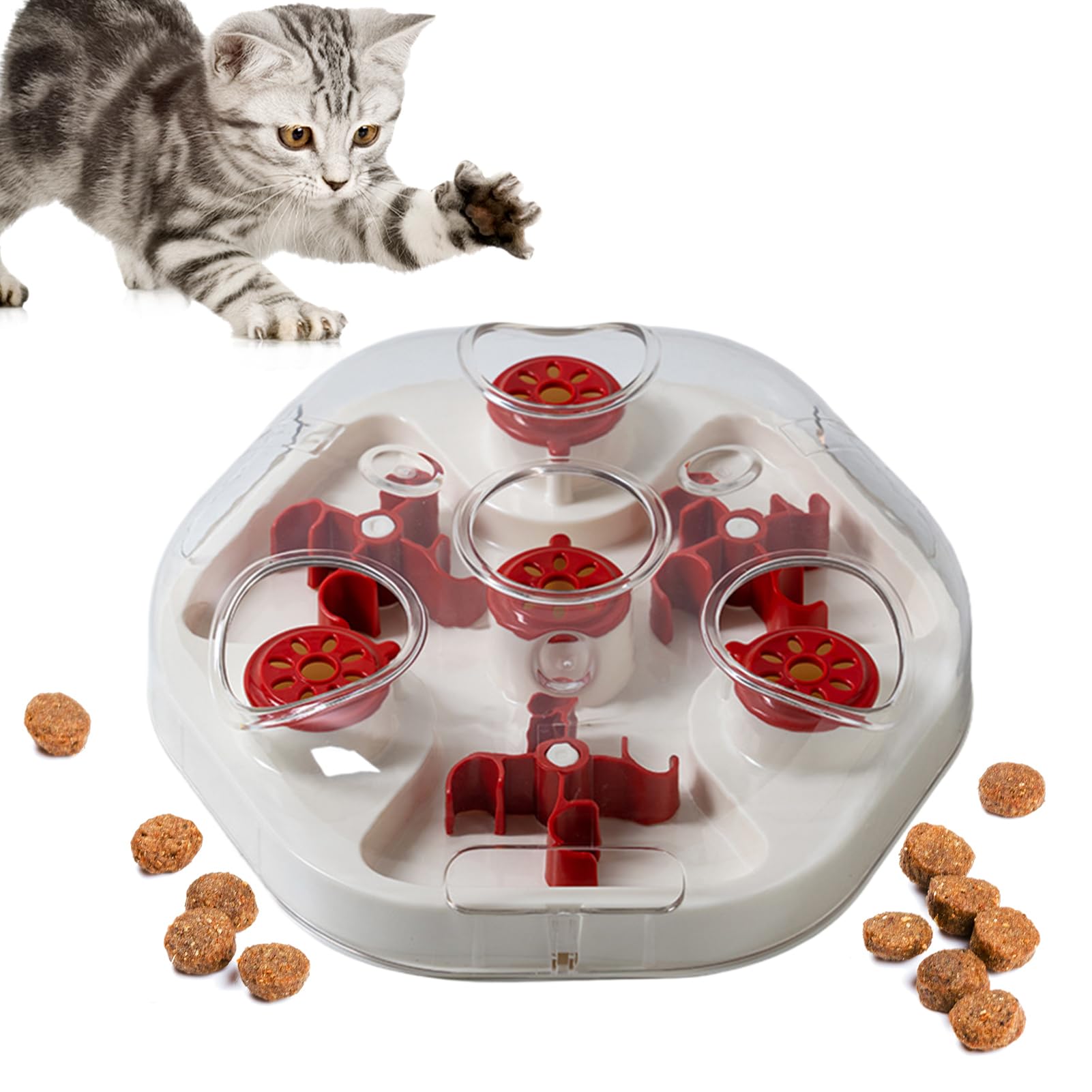 de Comida para Perros Juego Dispensador De Comida | Interactivo Tipo Puzzle Para Perros Para Entrenamiento De Comer Lento Del Aburrimiento Y Juego En Casa