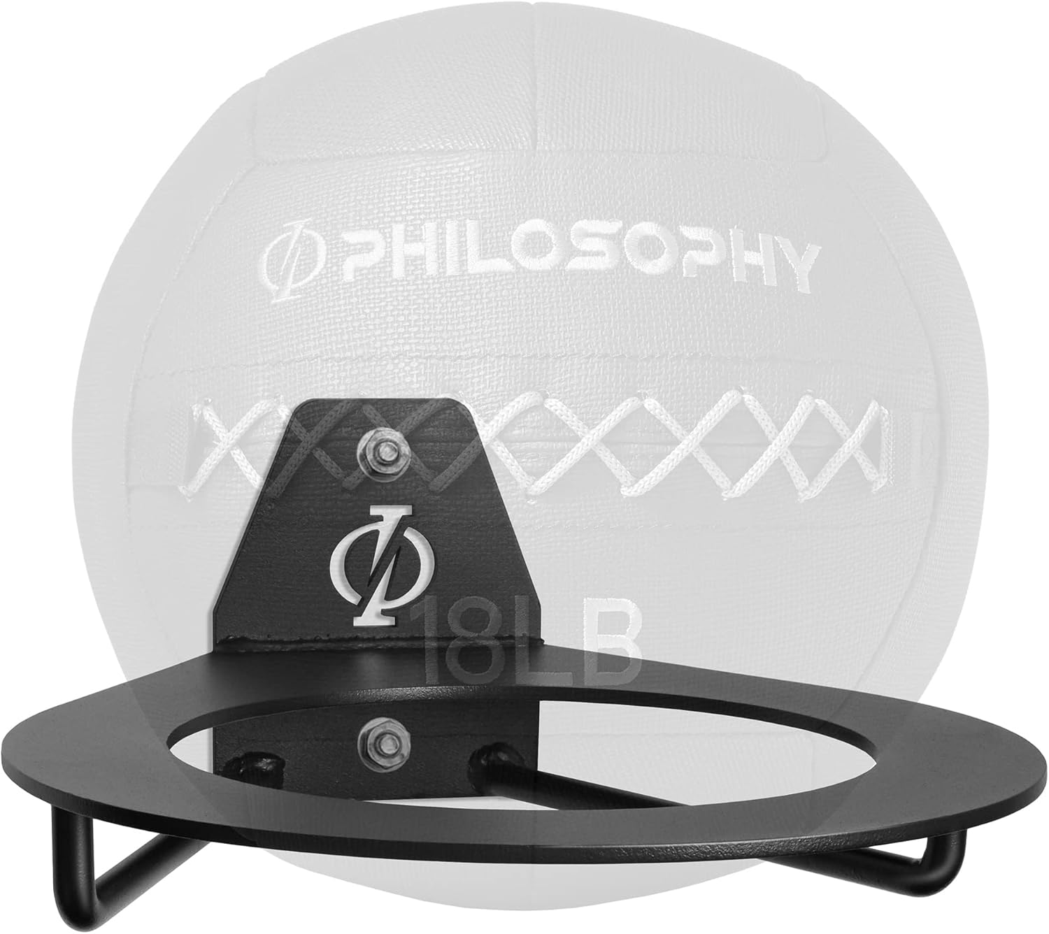 Philosophy Gym Wall Mounted Exercise Ball Holder, Medicine Ball Storage Shelf