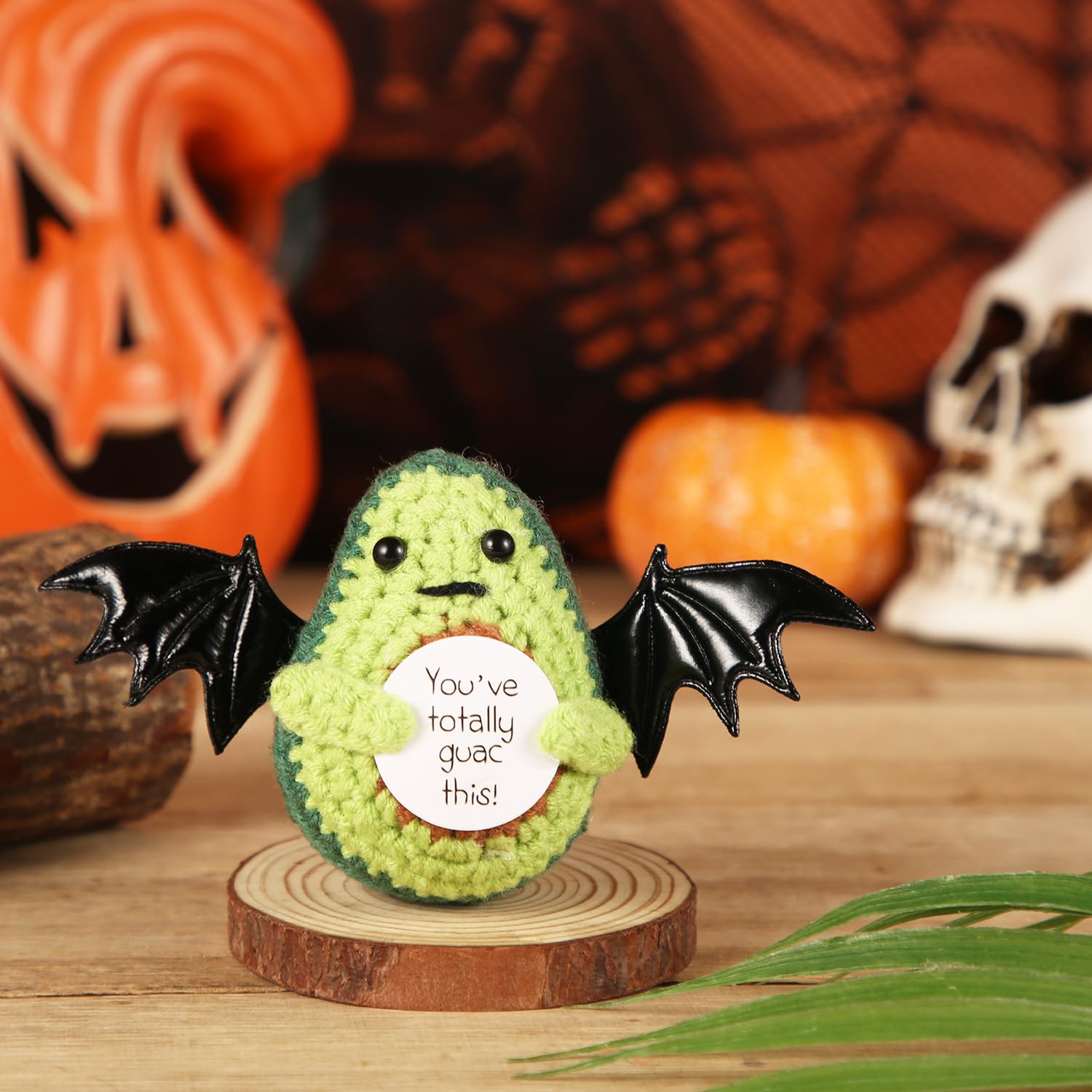 Amazon.com: Halloween Positive Avocado Crochet, Funny Positive
