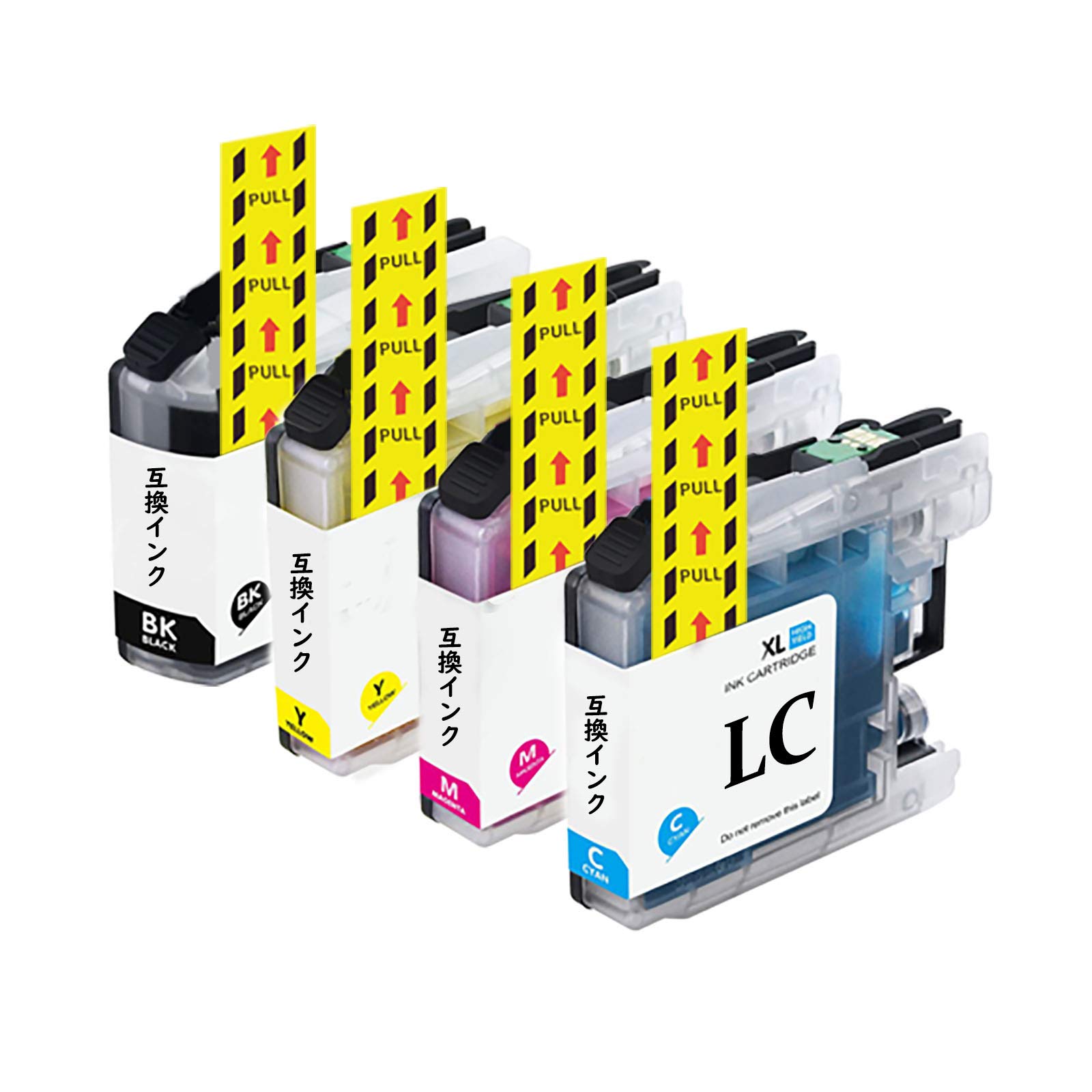 Amazon.co.jp: ブラザー用 互換 LC111 【LC111BK 4本/ LC111C LC111M