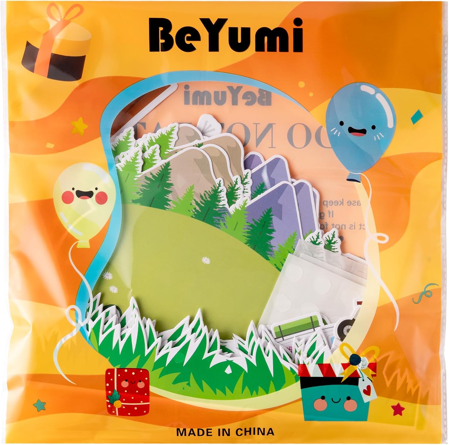 BeYumi Camping Bulletin Board Decorations - 76Pcs Back to School Camping Bulletin Board Set Hiking Outdoor Themed Birthday Month Decor Camping Tent Name Tag Birth Calendar School Classroom Chalkboard