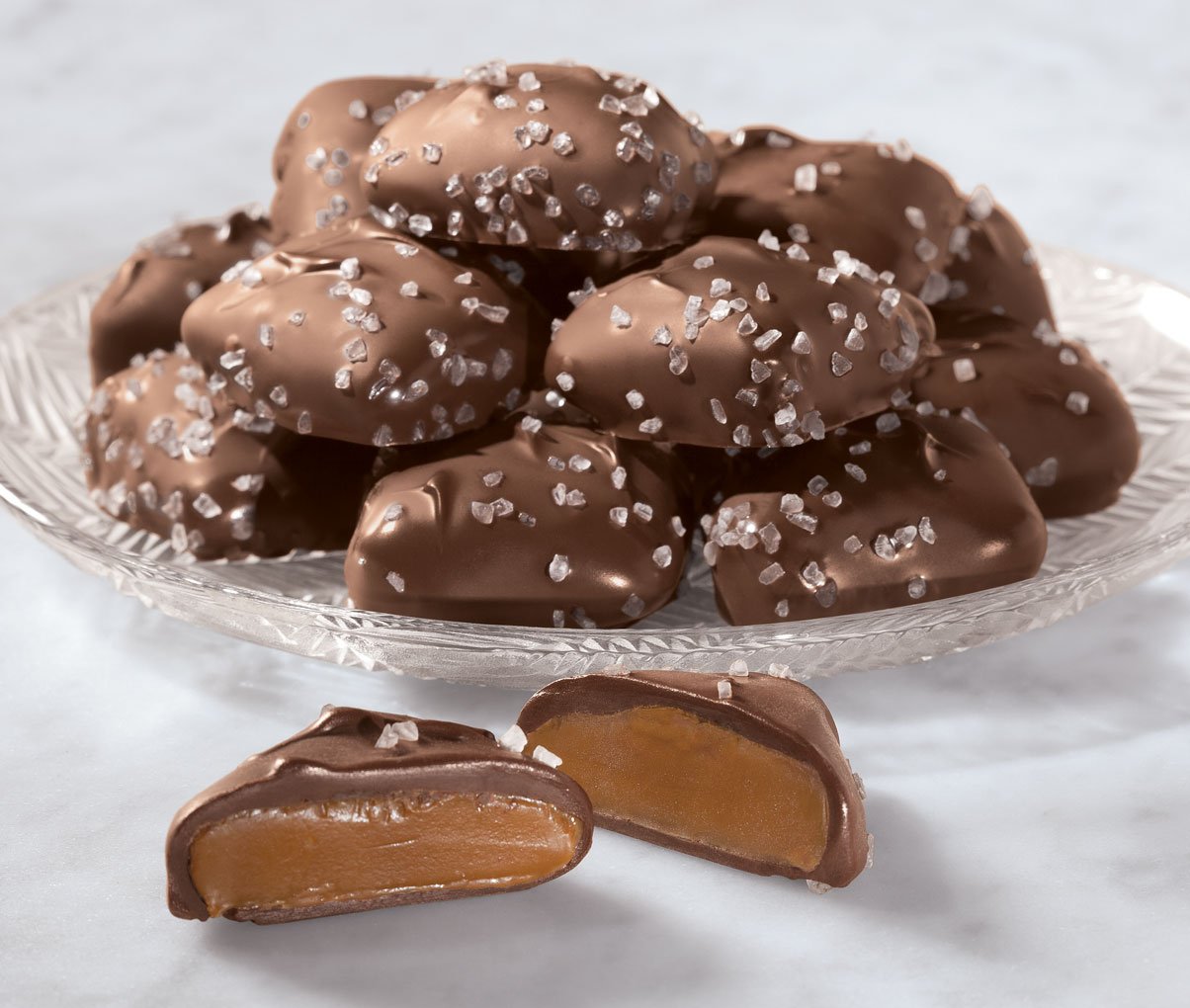 Miles Kimball Dark Chocolate Sea Salt Caramels - 28 oz.