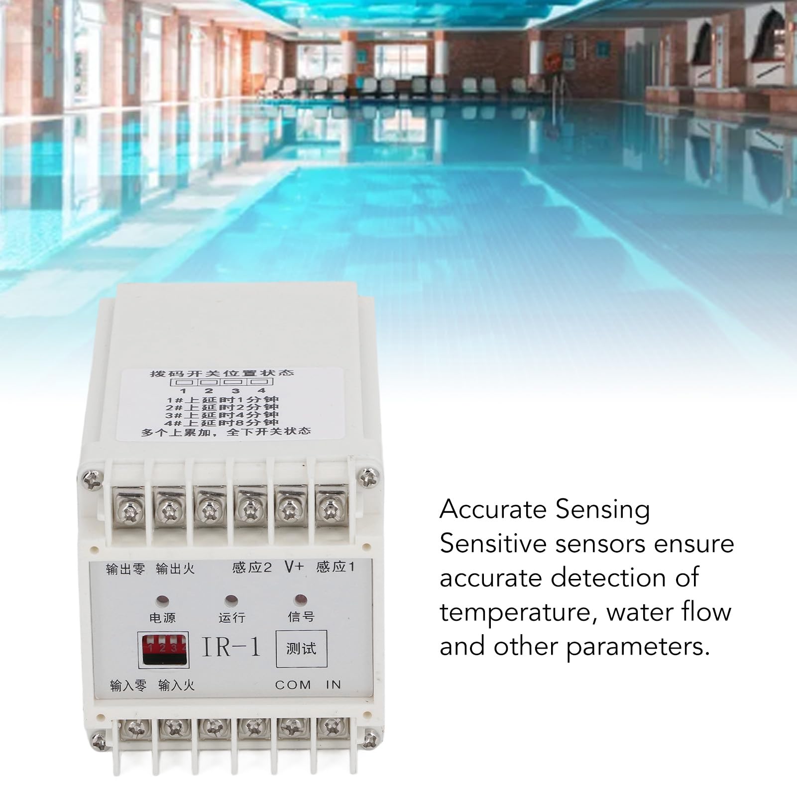 Centralina Controllo Piscina, Pannello Controllo Idromassaggio con Display Digitale, Interruttore Sensore Spa per Gestione Flusso, Controller Sensore Spa (A)