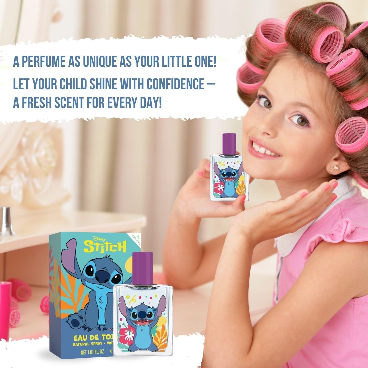 Disney Lilo & Stitch Angel – Eau de Toilette per Bambini 30ml – Profumo Dolce e Fruttato – Regalo per Ragazza o Ragazzo – Flacone Illustrato – Perfetto per Compleanno, Natale
