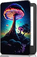 Vista 65 de Funda para Kindle básico de 6 pulgadas (11.ª generación), múltiples ángulos, piel sintética, delgada, con función de encendido y apagado automático