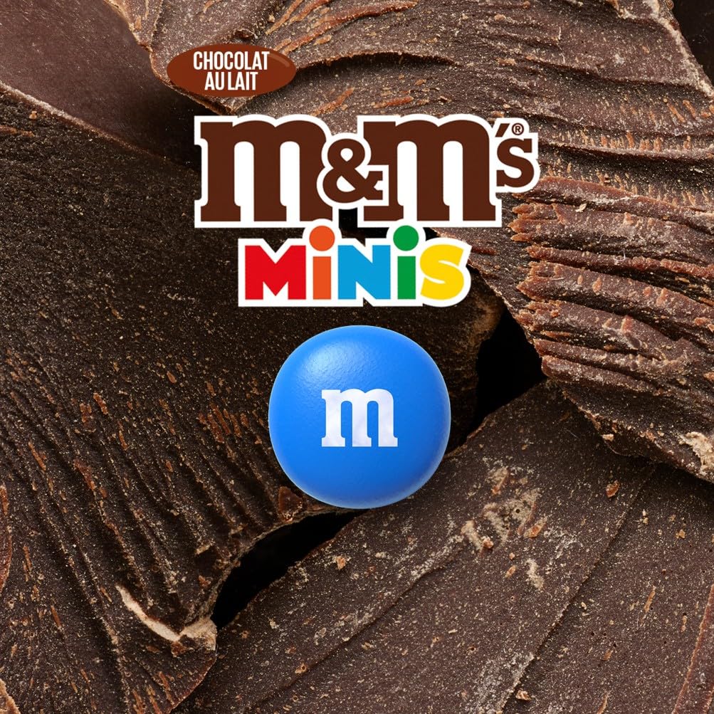 M&M'S Minis - Bonbons Chocolat au Lait - Sachet Bonsons Grand Format - Bonbons en Gros - 800g Sachet de Chocolats à Offrir ou à Partager